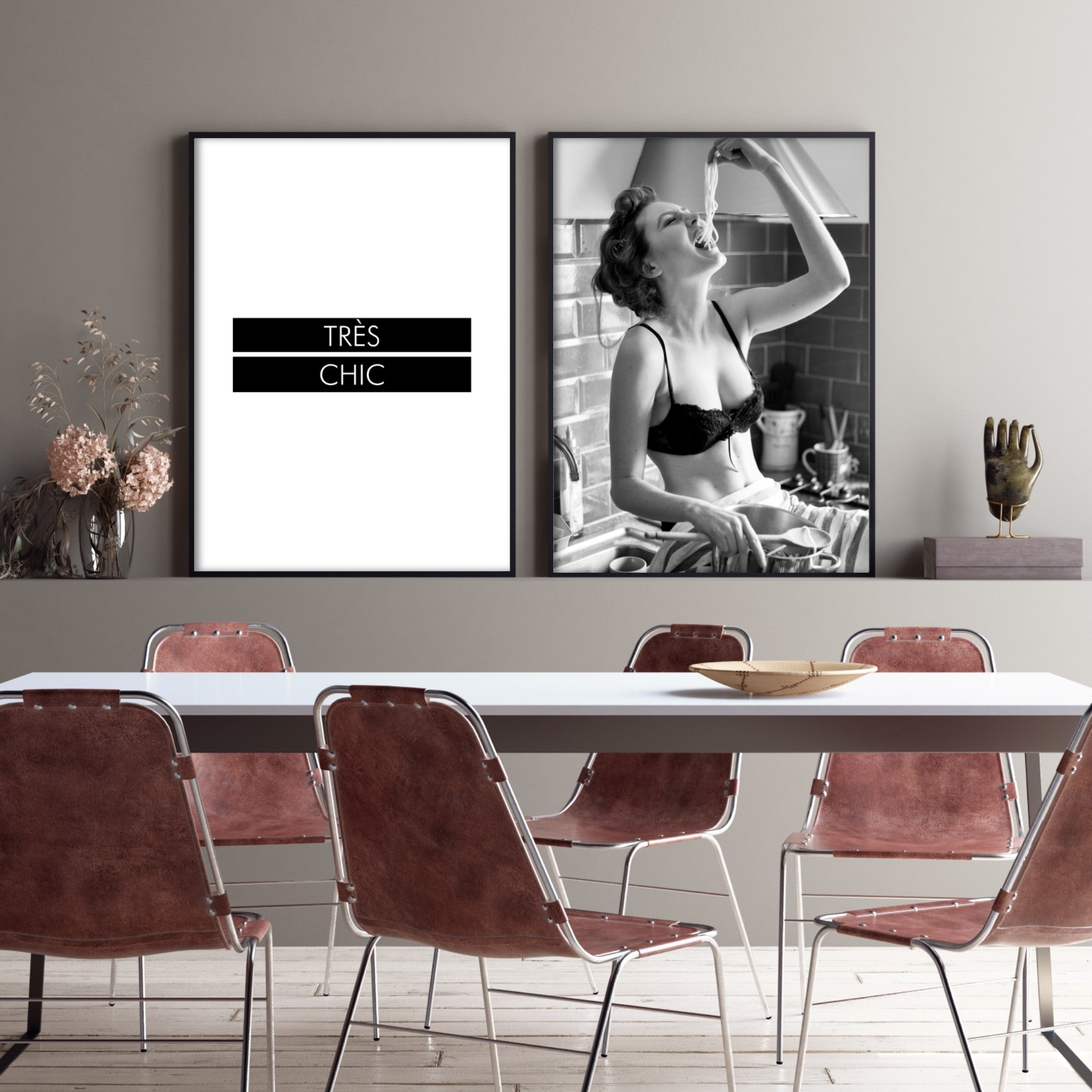 Print poster wall art tres chic