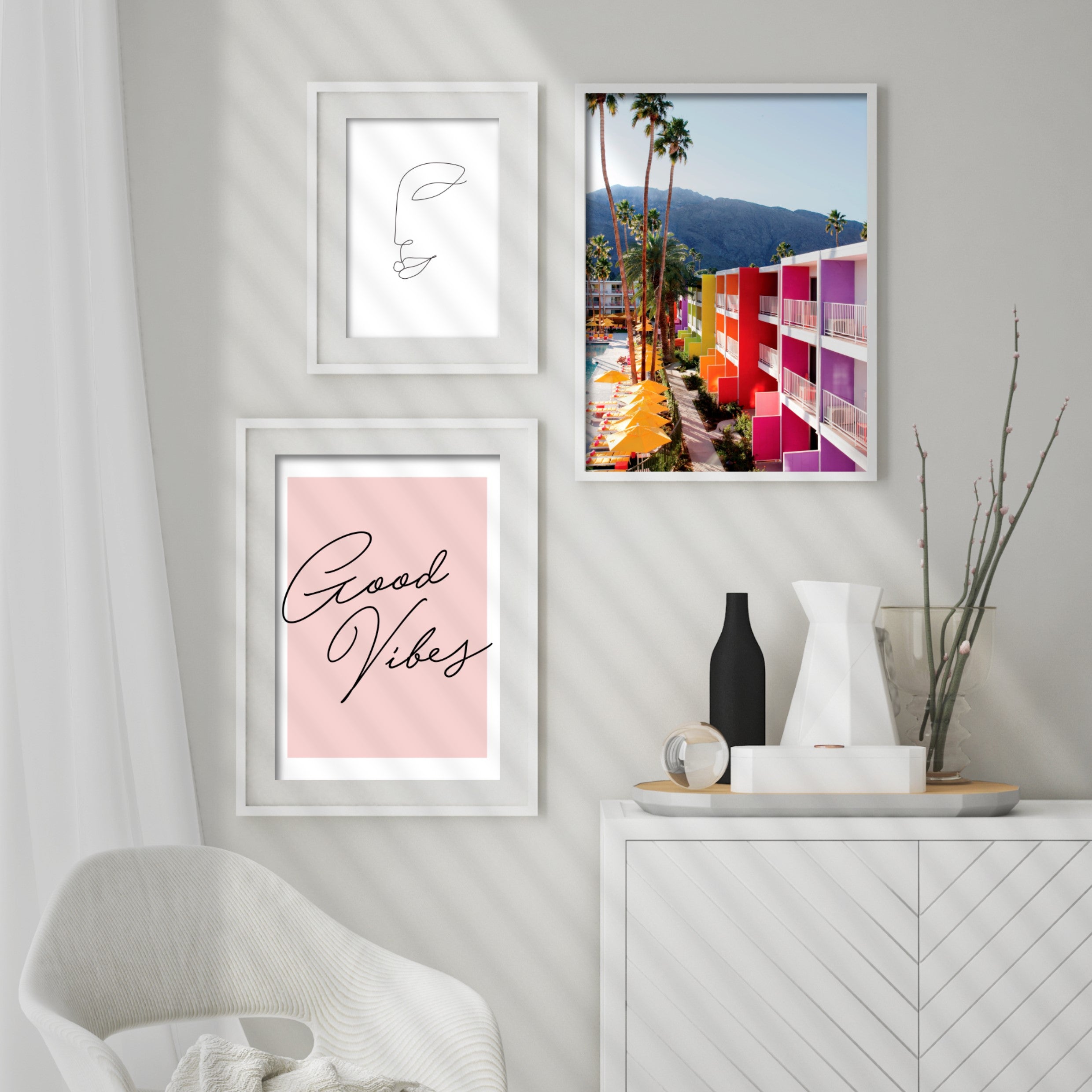 Print poster wall art good vibes