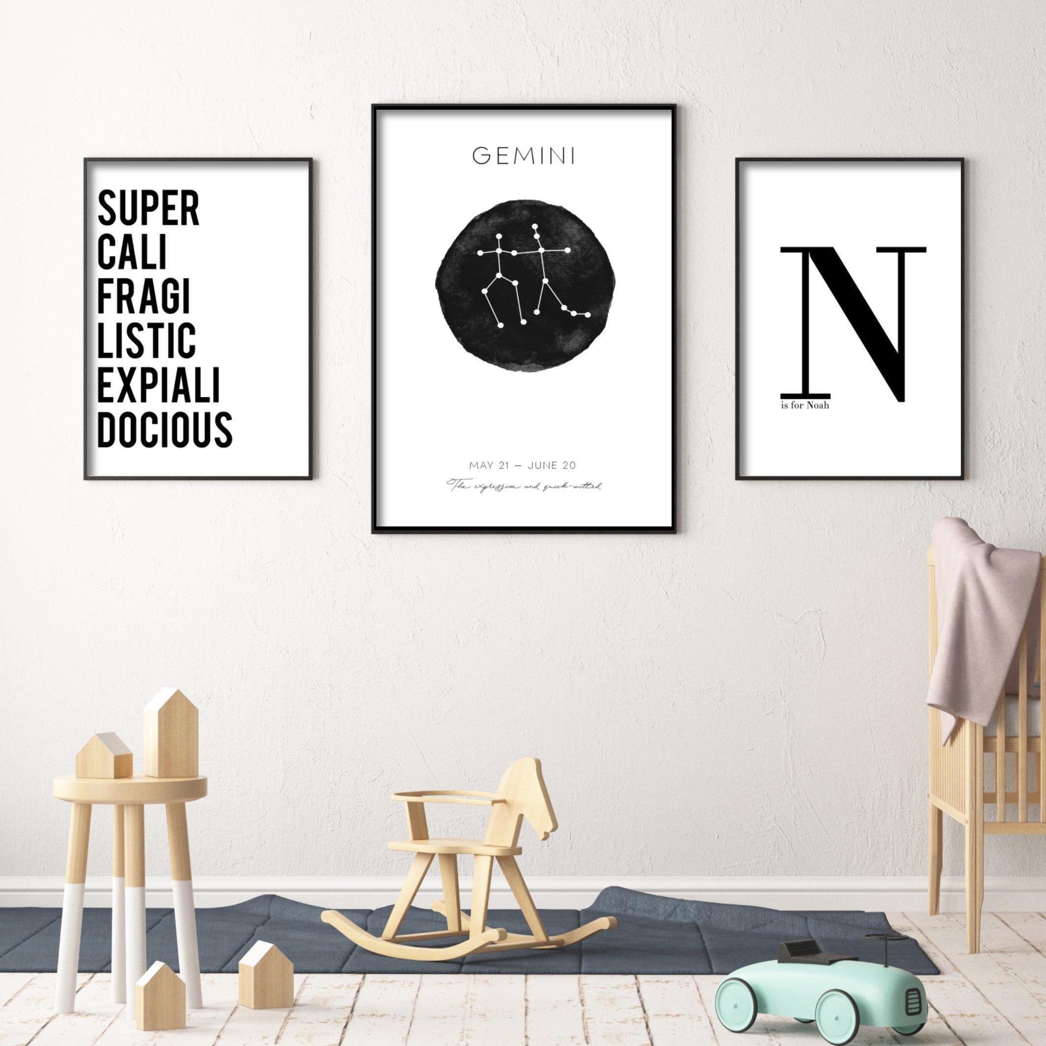 Print poster wall art gemini