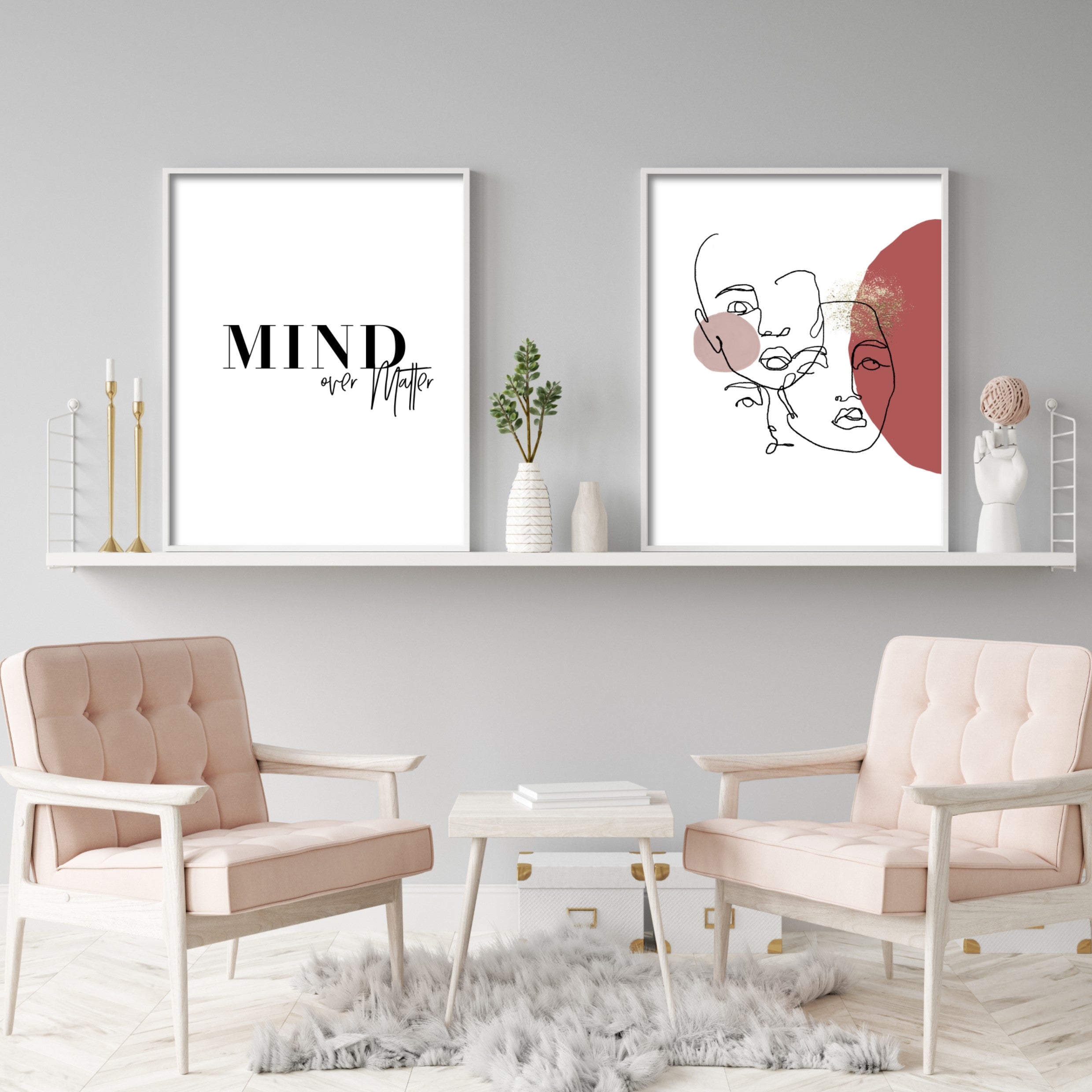 Print poster wall art mind over matter