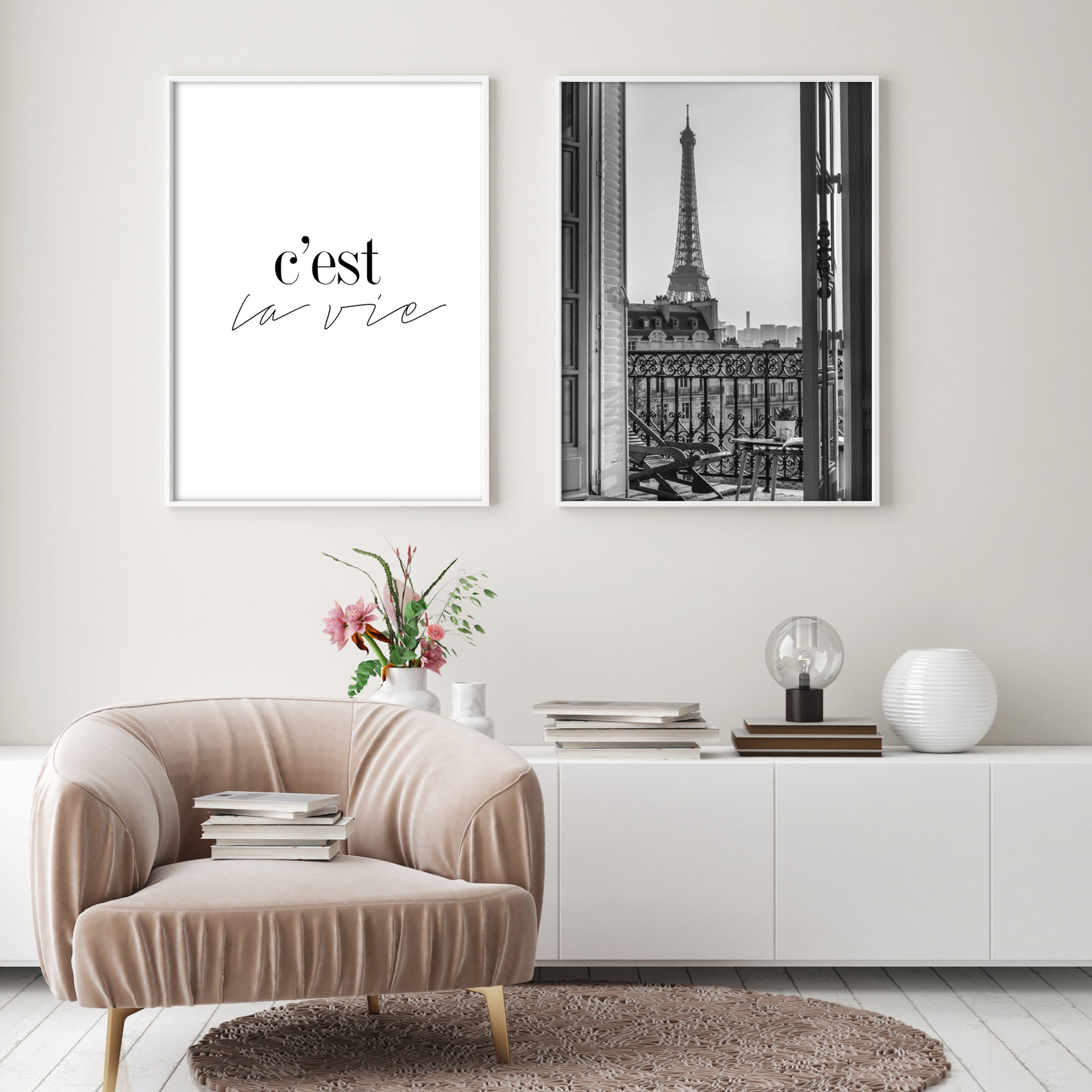 Print poster wall art cest la vie