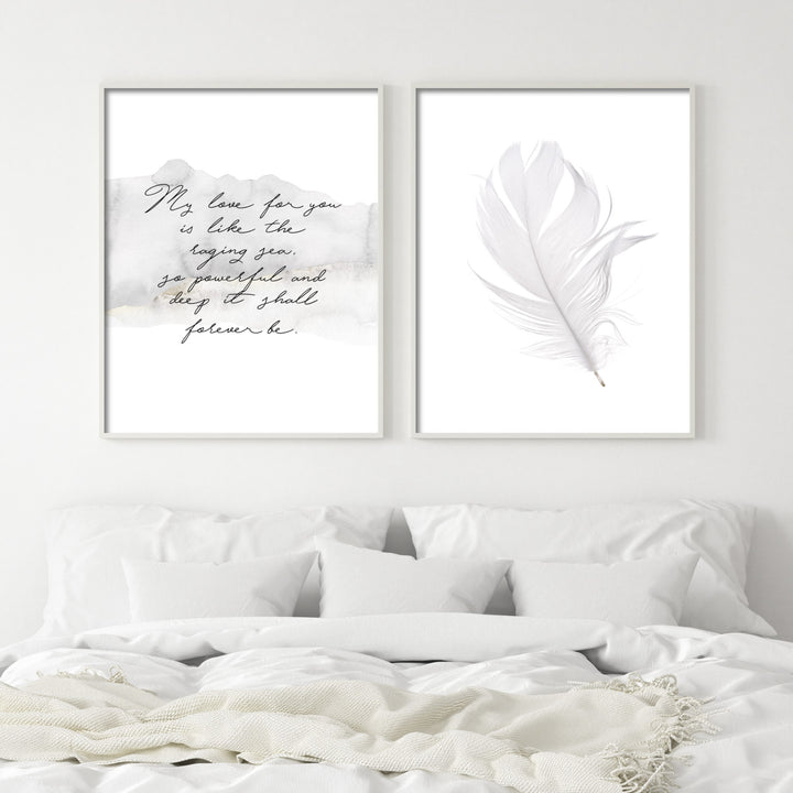 Print poster wall art my love for you