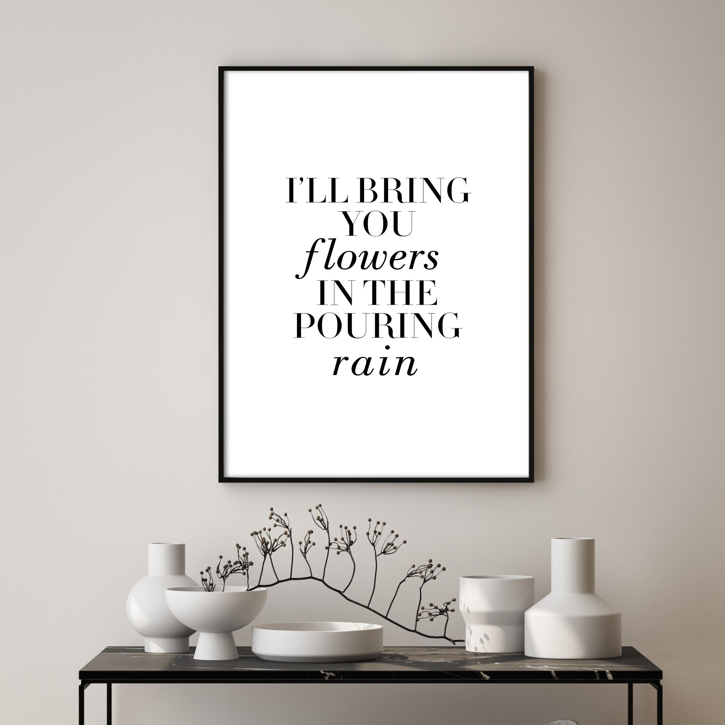 i'll bring you flowers wall art