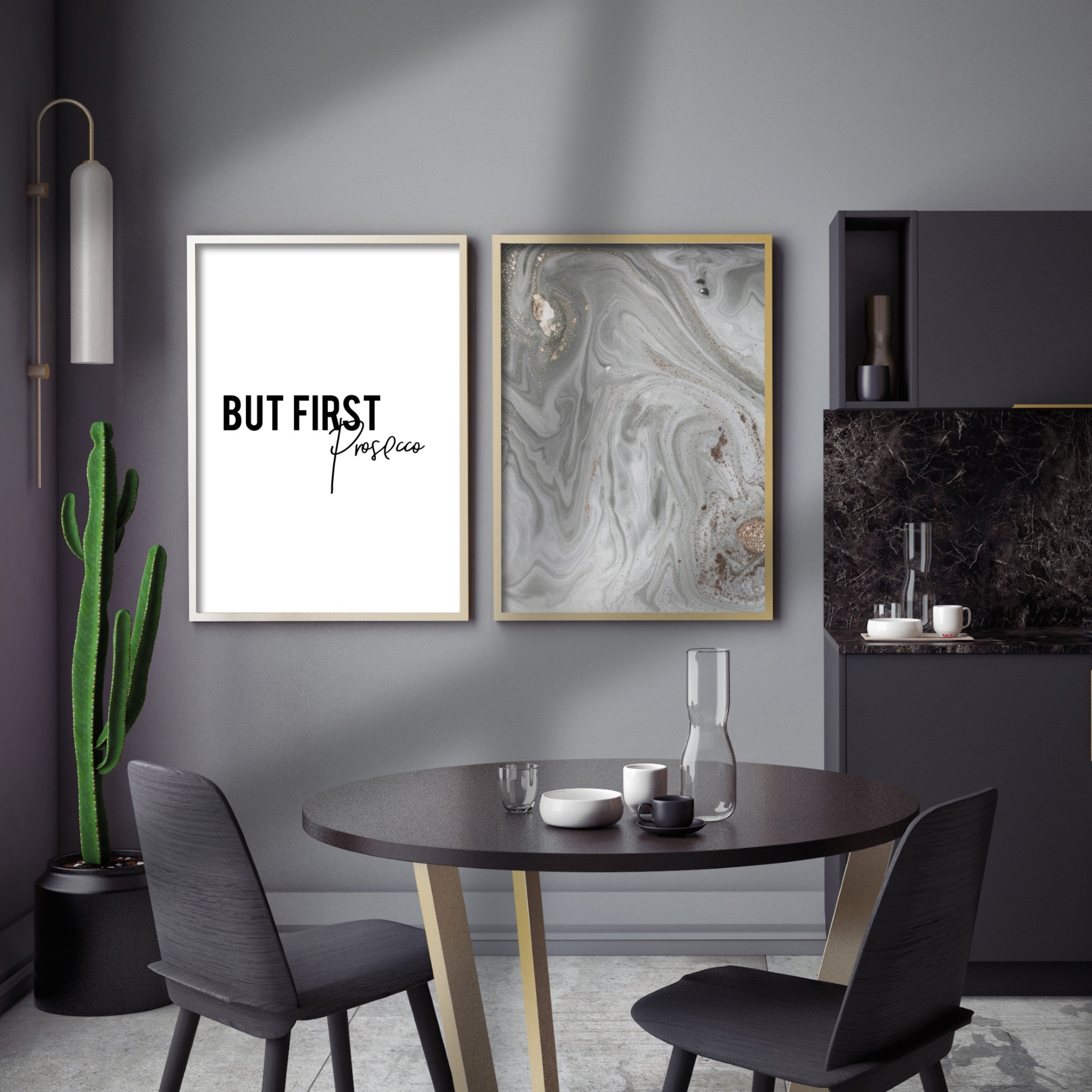 Print poster wall art but first prosecco