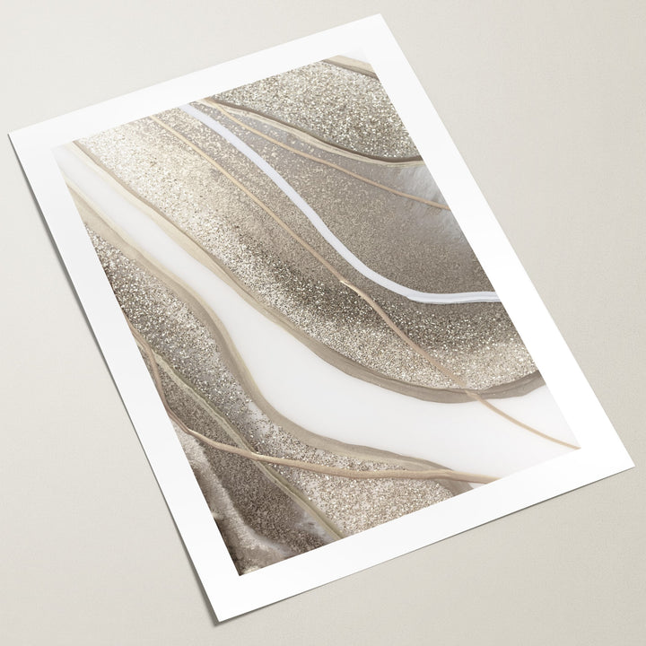 fluid gold wall art