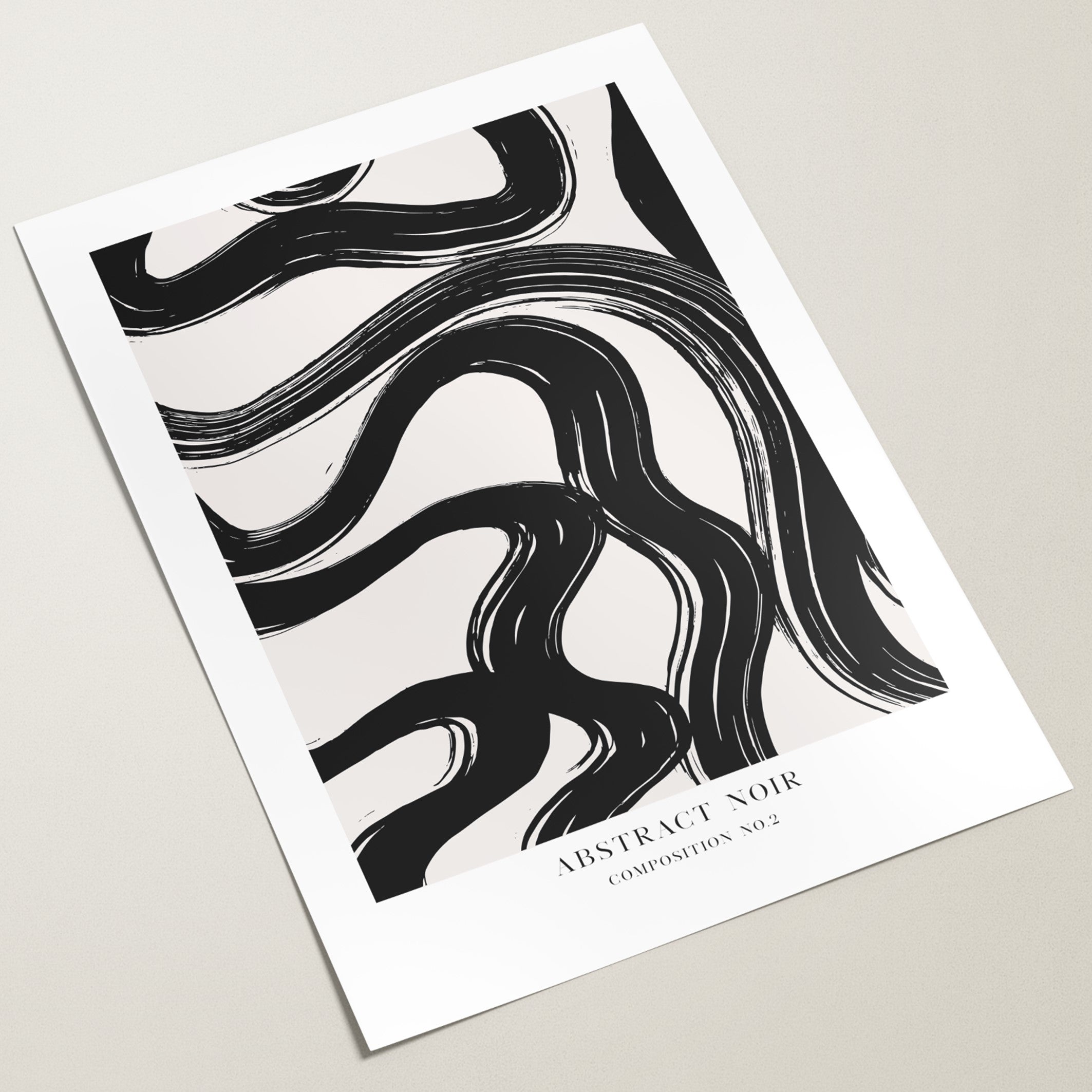 abstract noir wall print