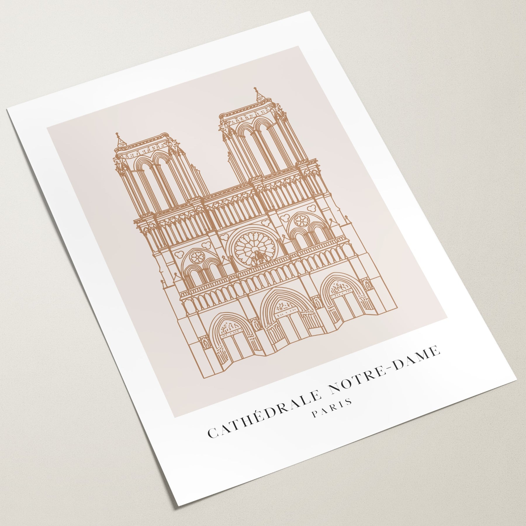 – My Wall Slay Notre-Dame Abstract Cathedrale Art Poster | Print Paris Stylish