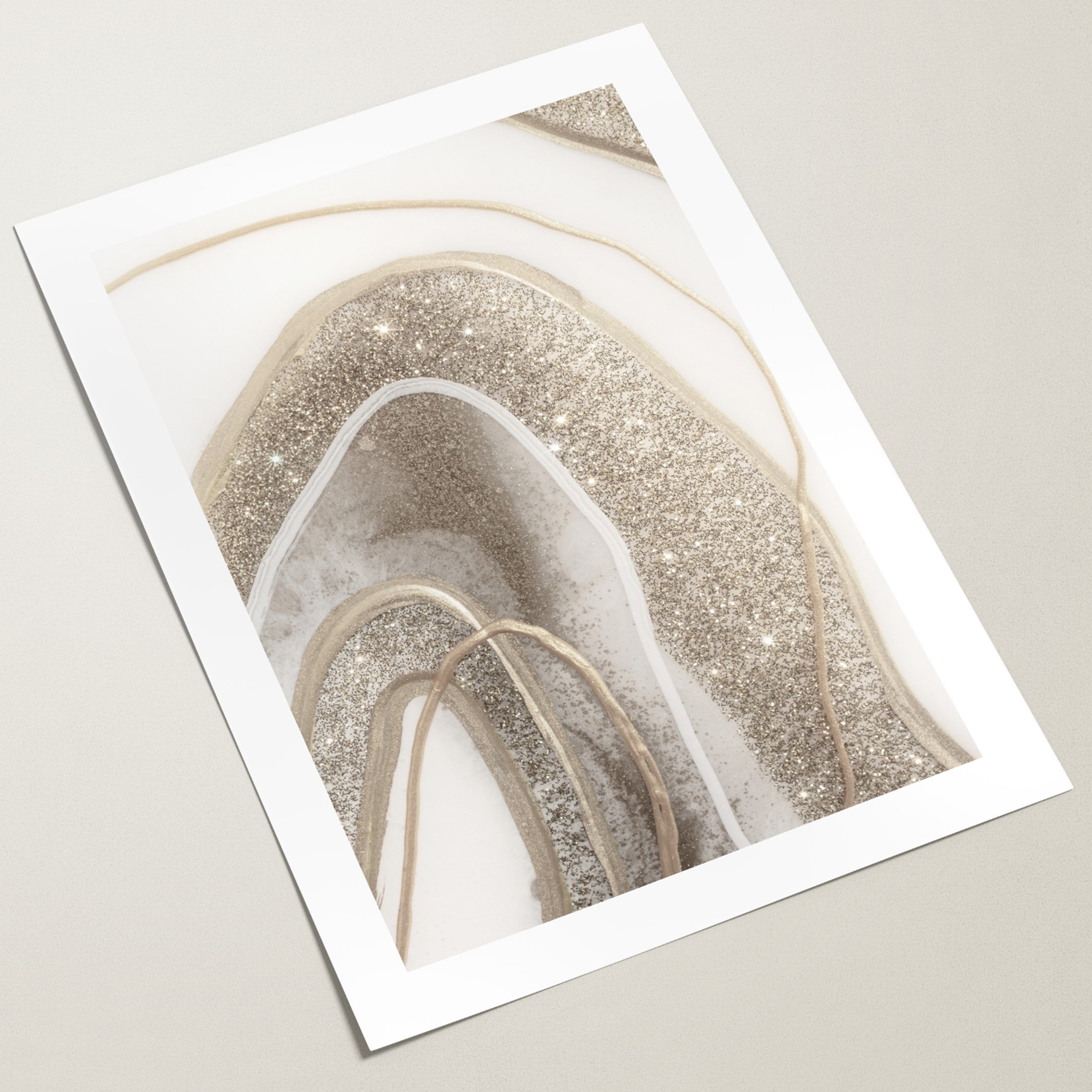 fluid gold wall art