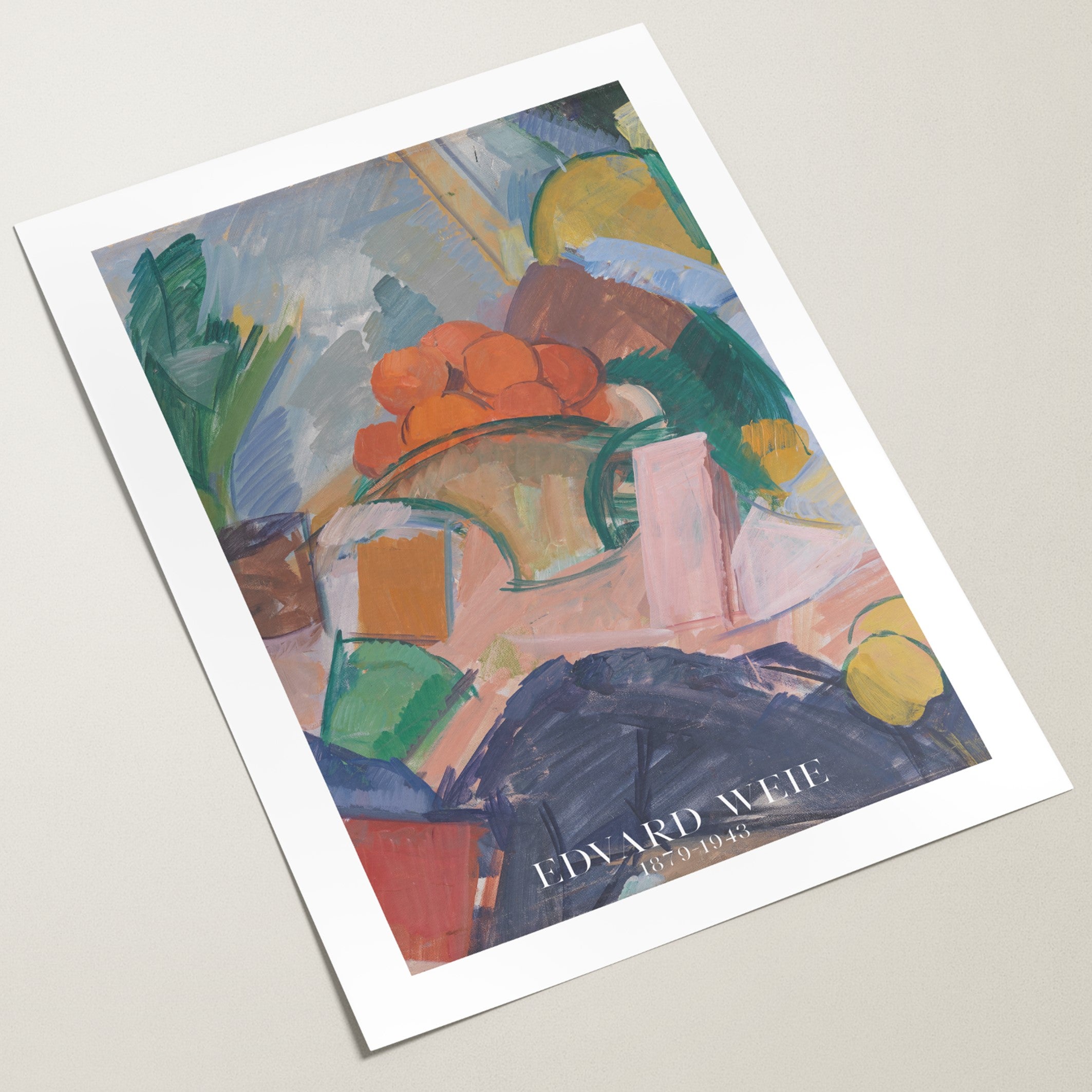 abstract fruit bowl print