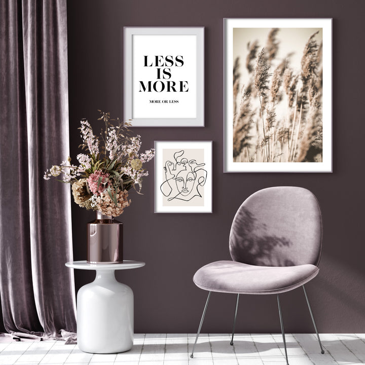 Print poster wall art delicate reeds