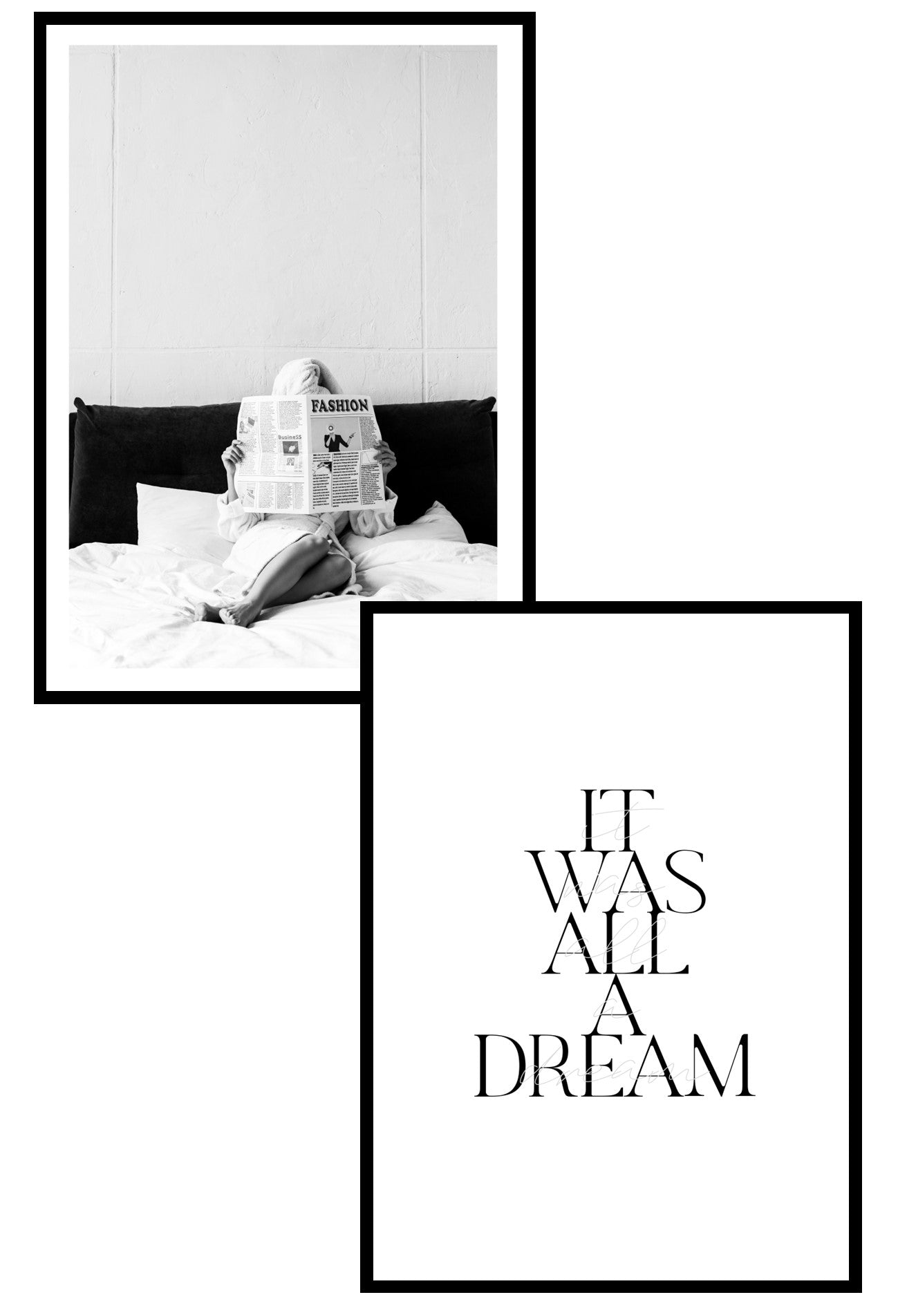 fashion dreams wall art print set