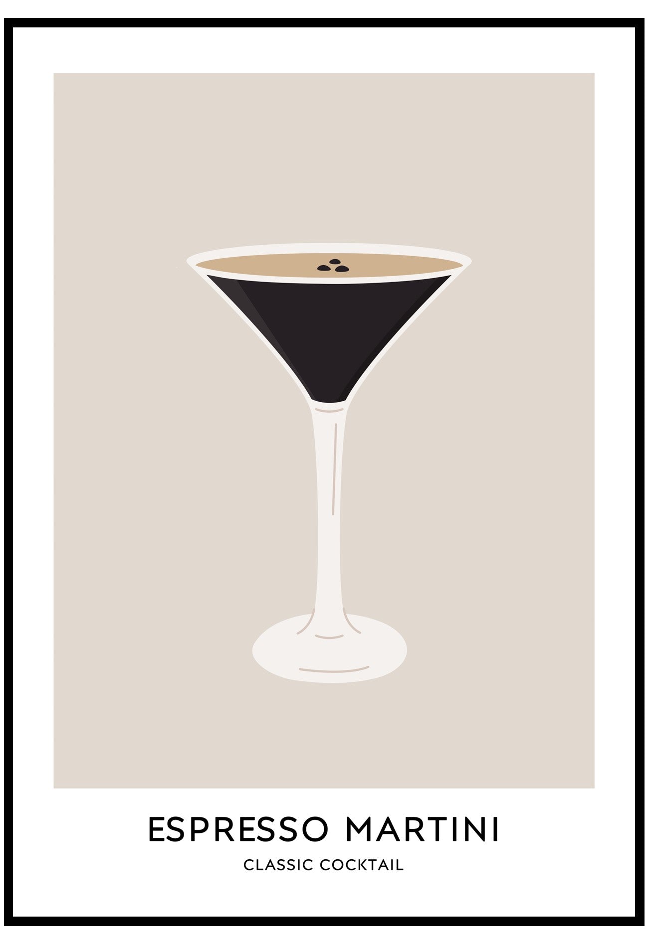 espresso martini wall art