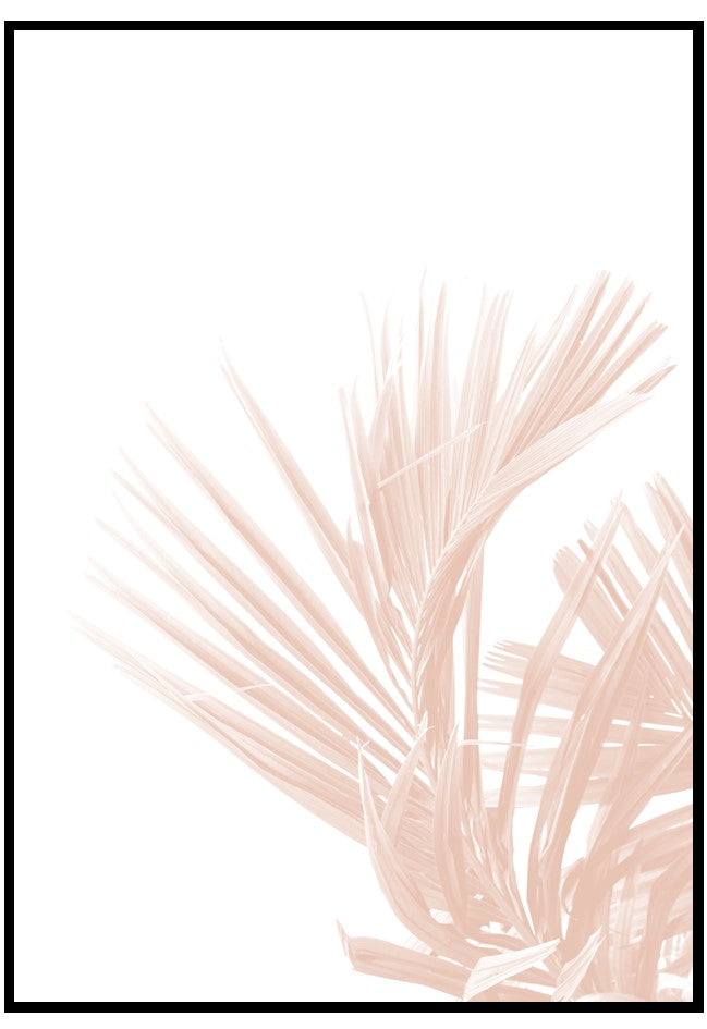 palm blush wall art