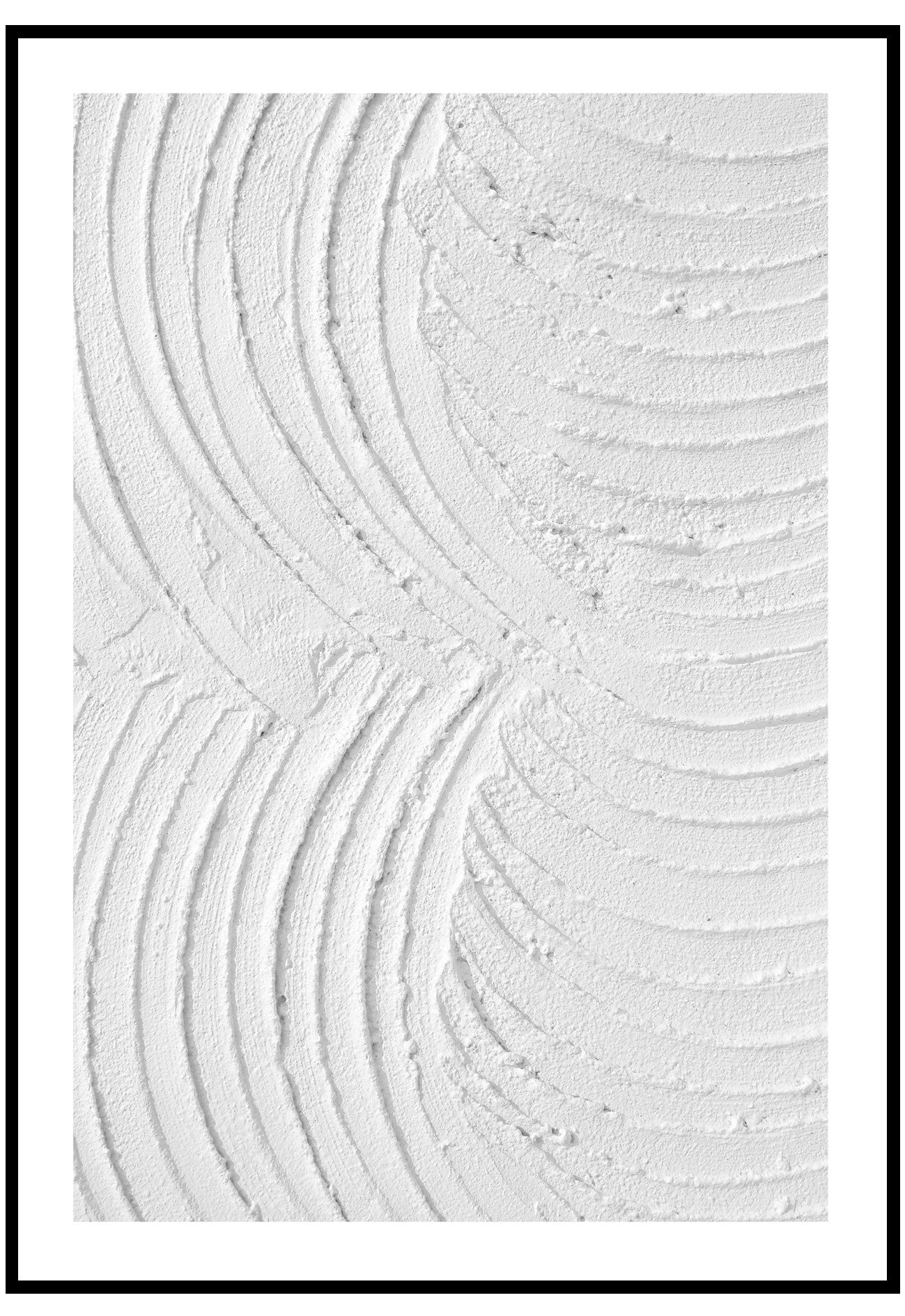 white plaster wall art