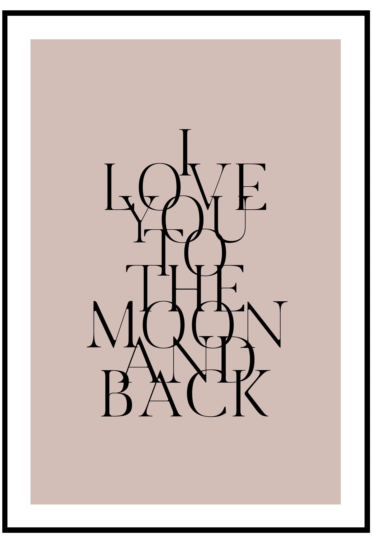 i love you to the moon and back wall art