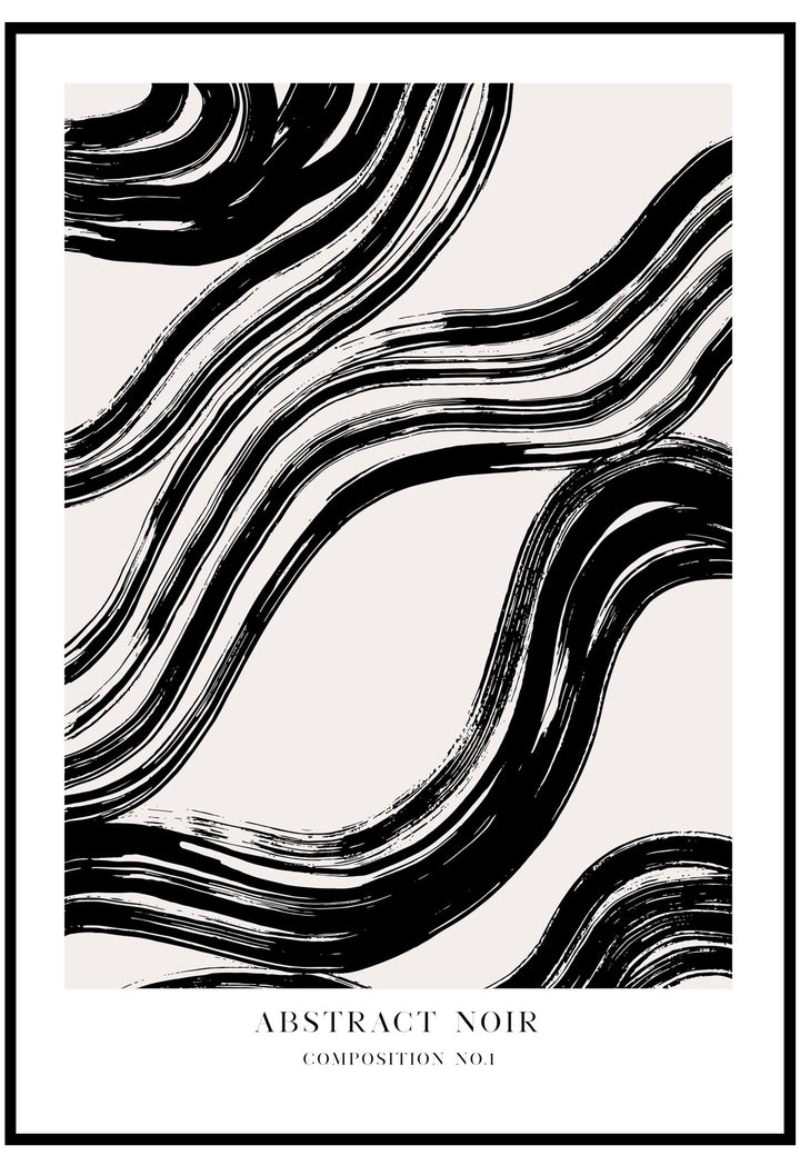 abstract noir wall art