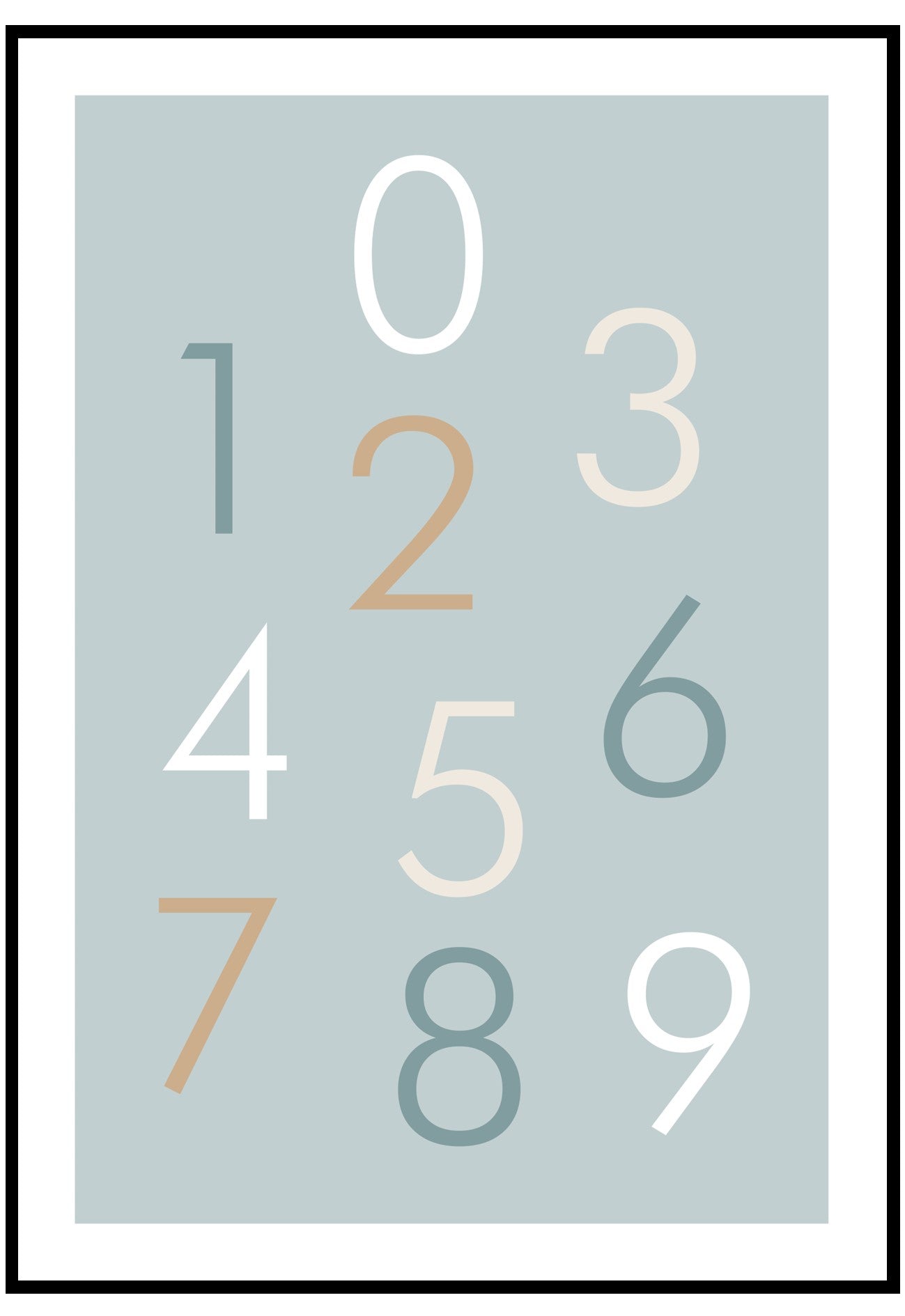 number jumble wall art