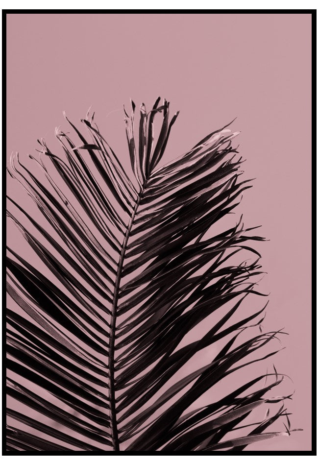 pink palm wall art