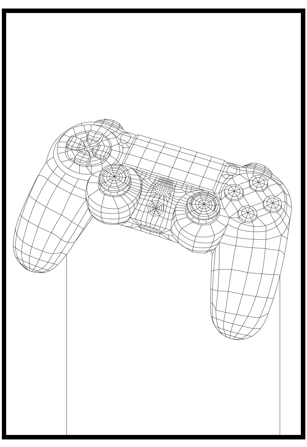 game controller wall art