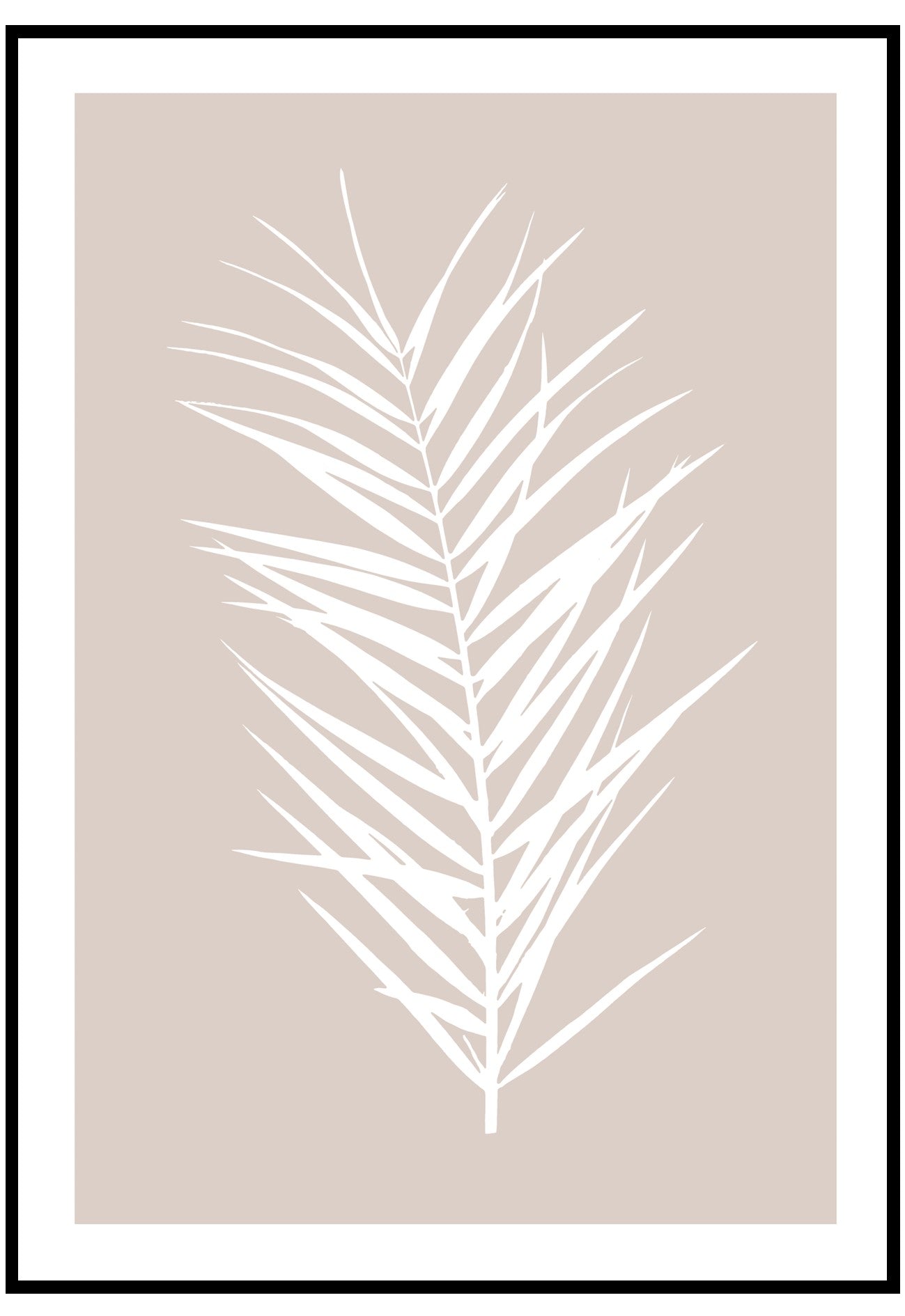 White Leaves Wall Art