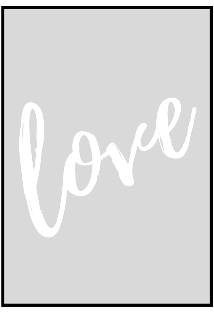 Grey Love Wall Art