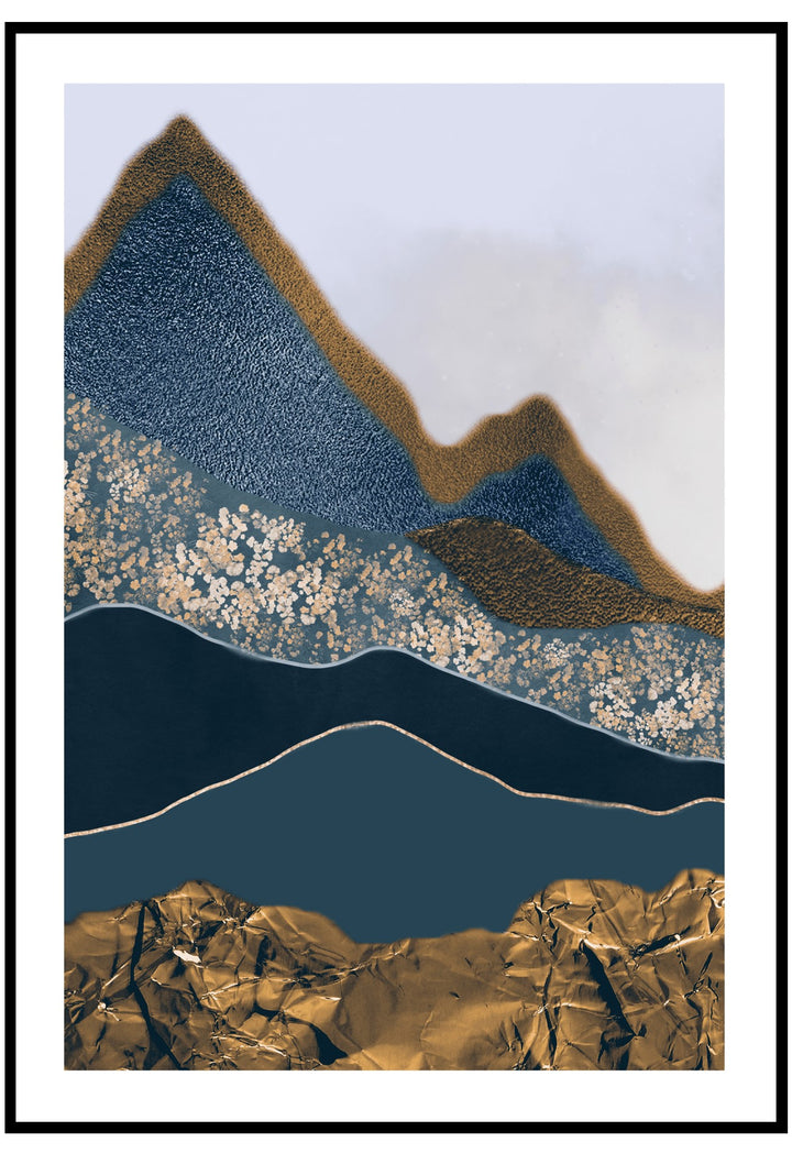 Abstract Mountain Wall Art