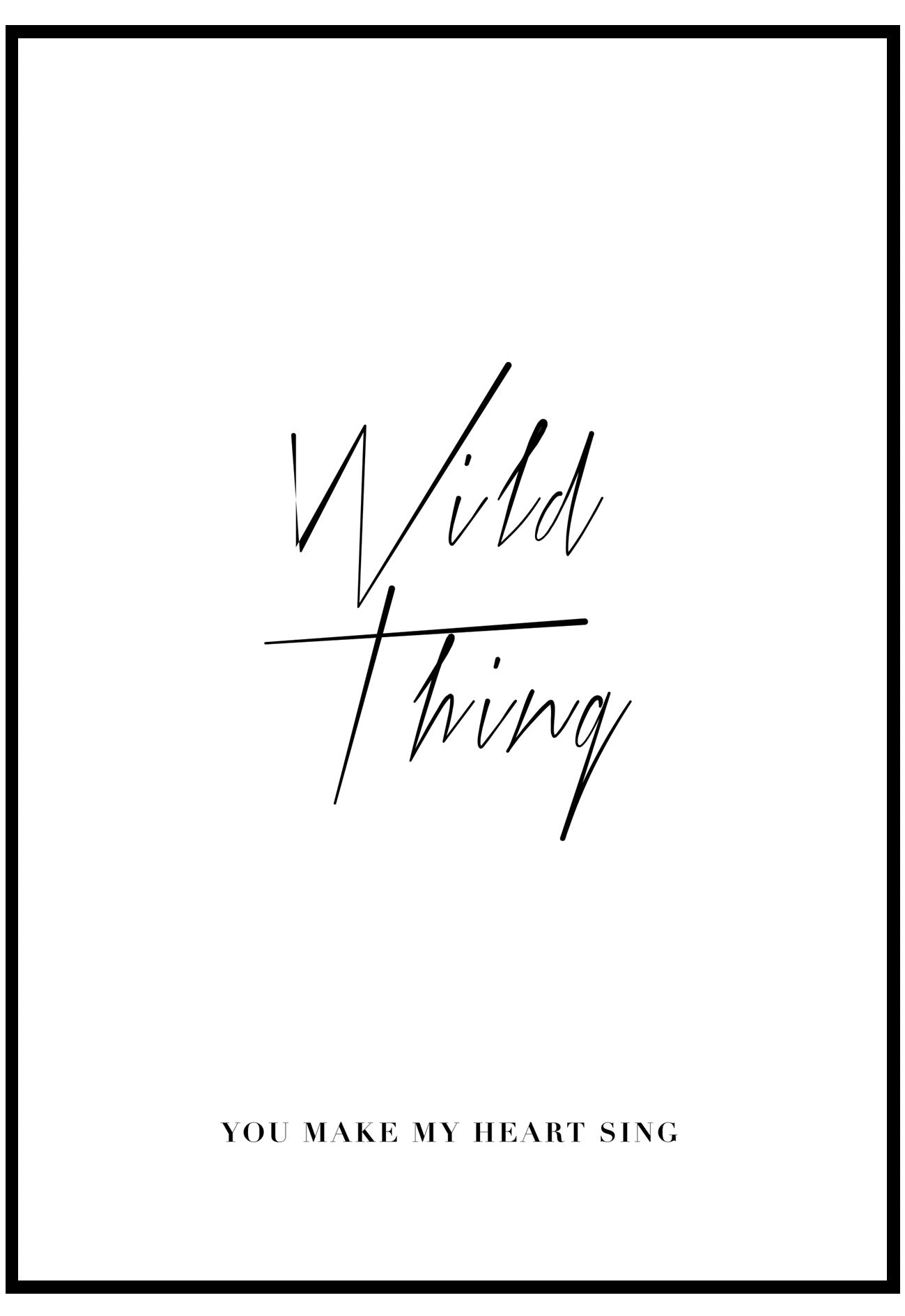 Wild Thing Wall Art