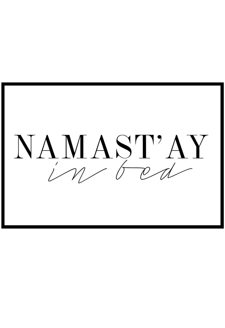 Namast'ay In Bed Wall Art