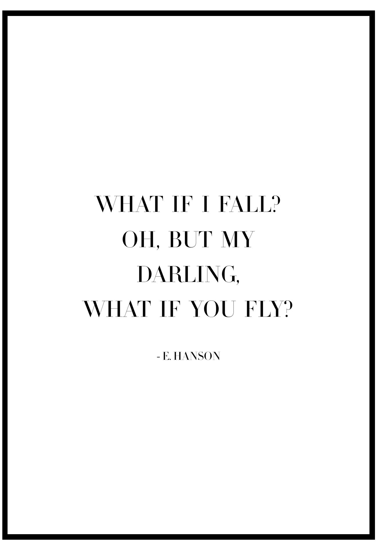 What If I Fall Wall Art