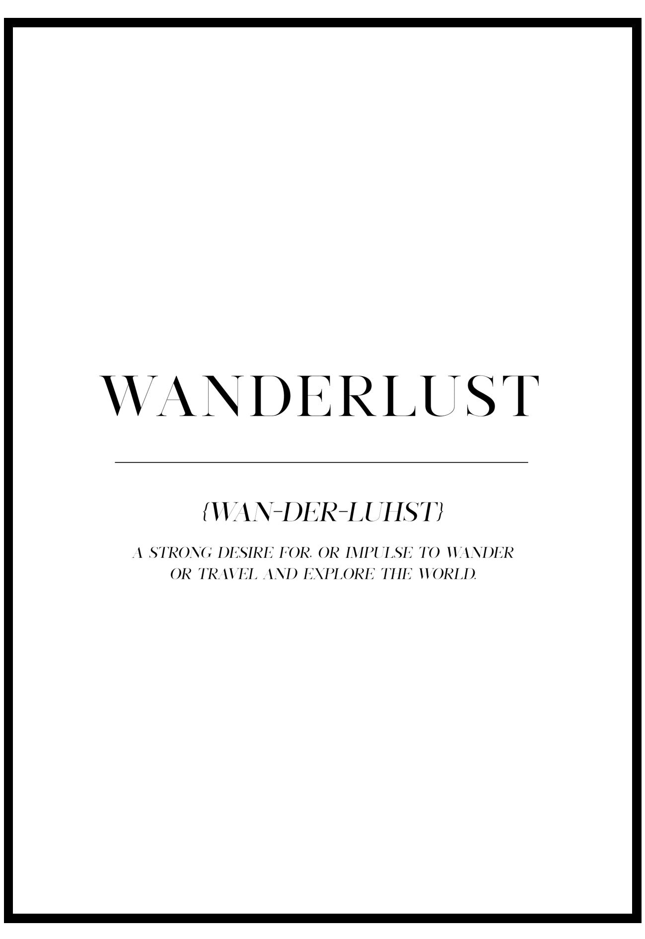 Wanderlust Wall Art