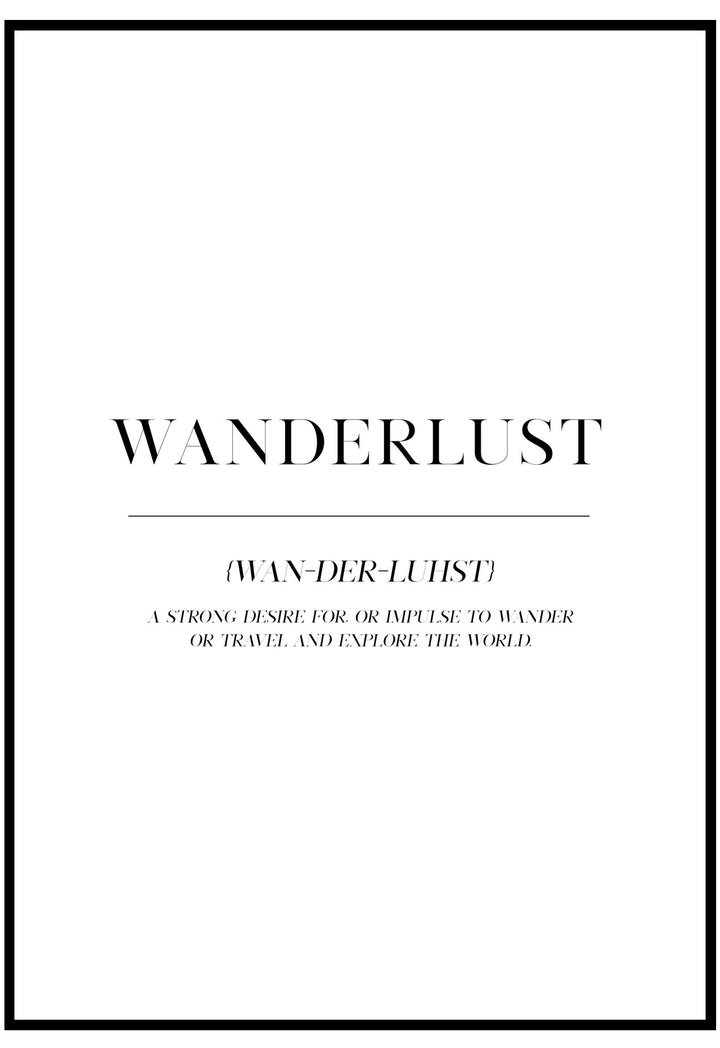 Wanderlust Wall Art