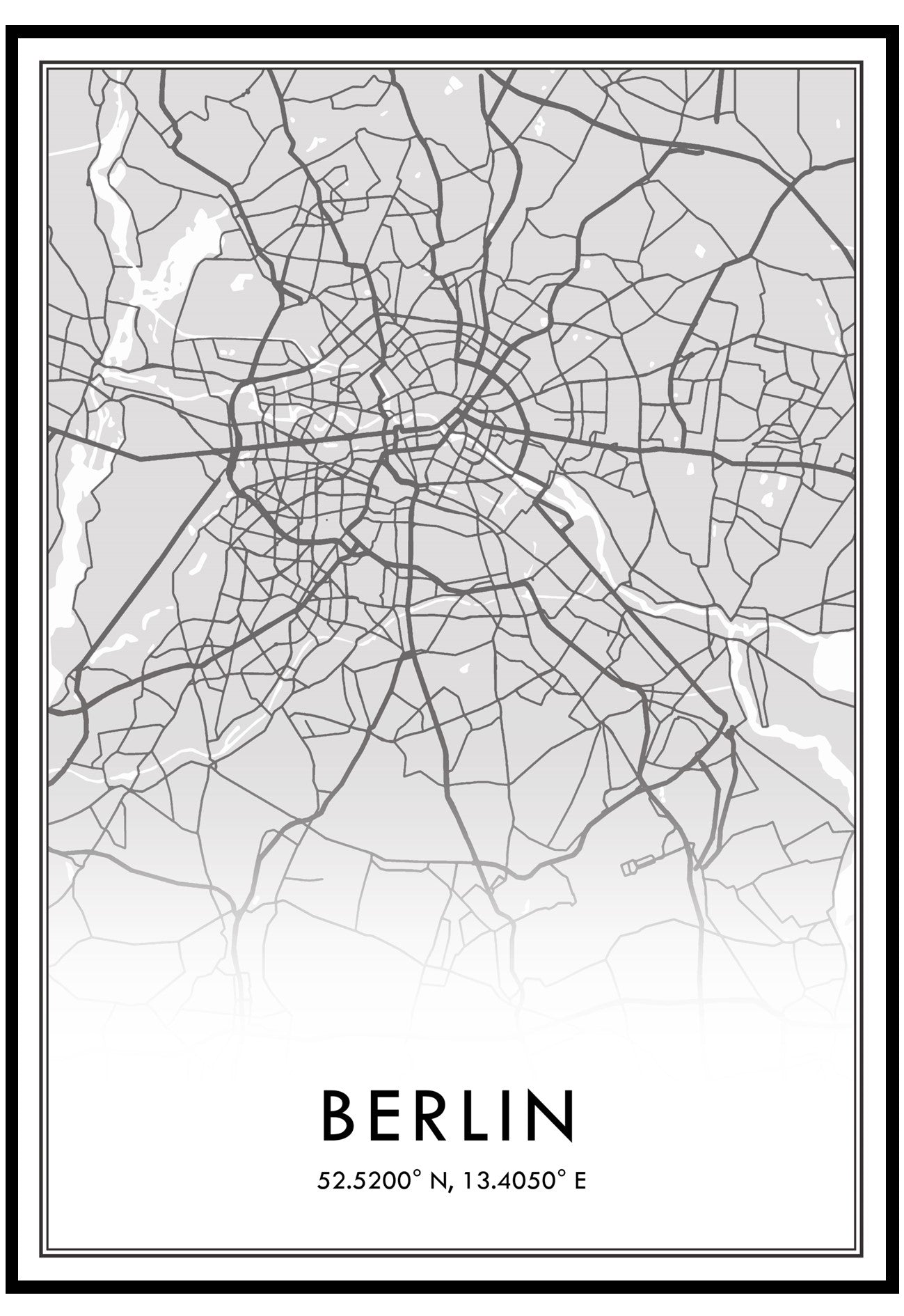 Berlin Map Wall Art