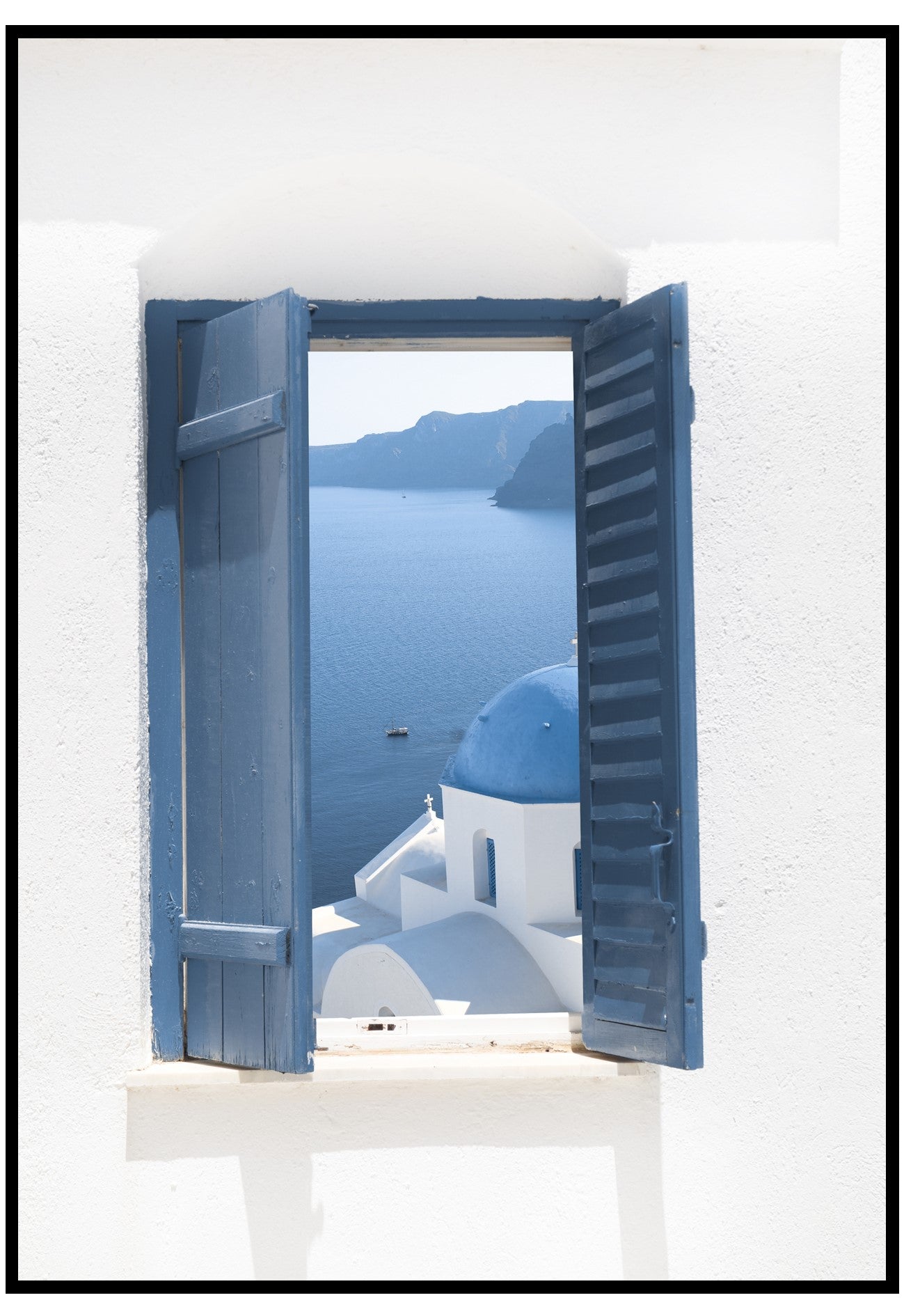 Santorini Shutters Wall Art