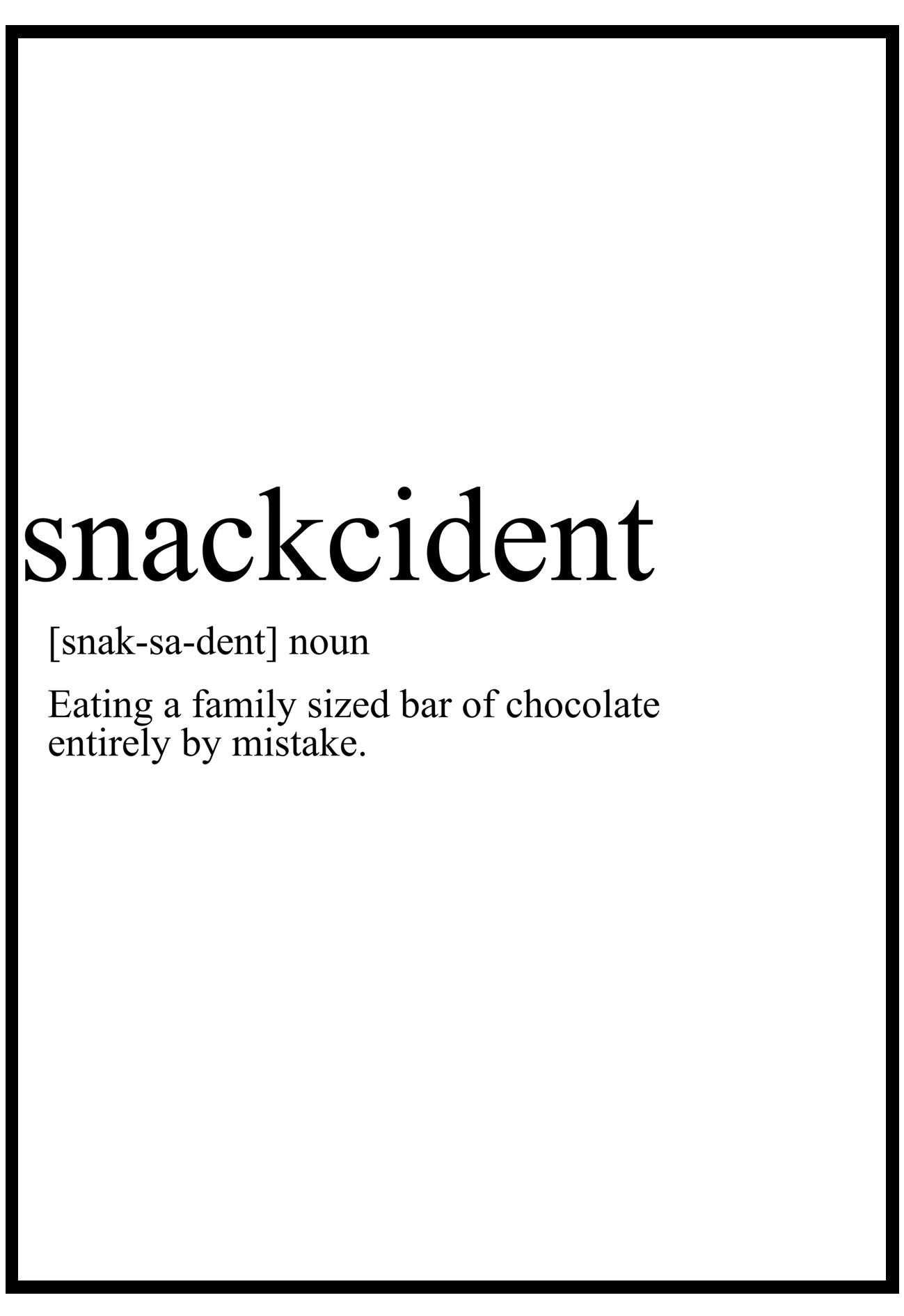 Snackcident Wall Art