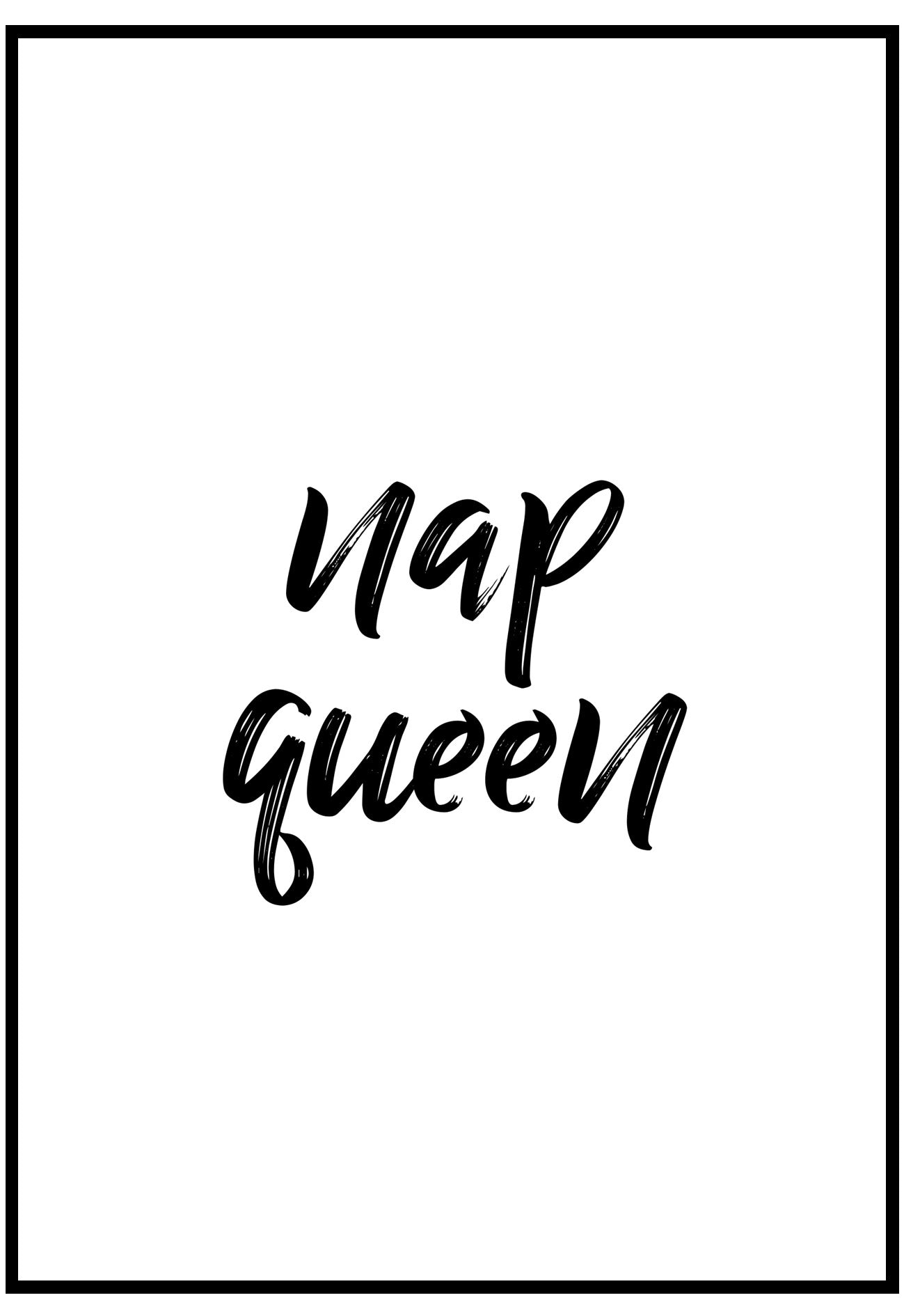 Nap Queen Wall Art