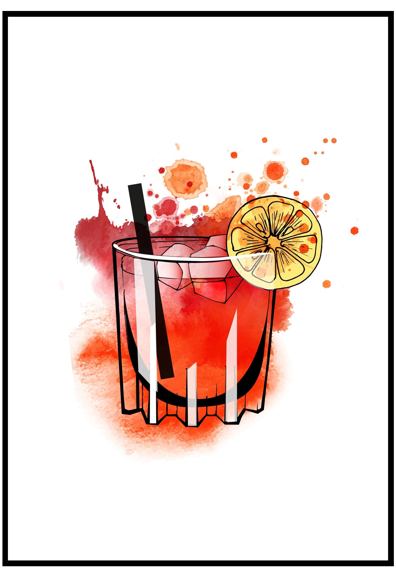 Daiquiri Illustration Wall Art