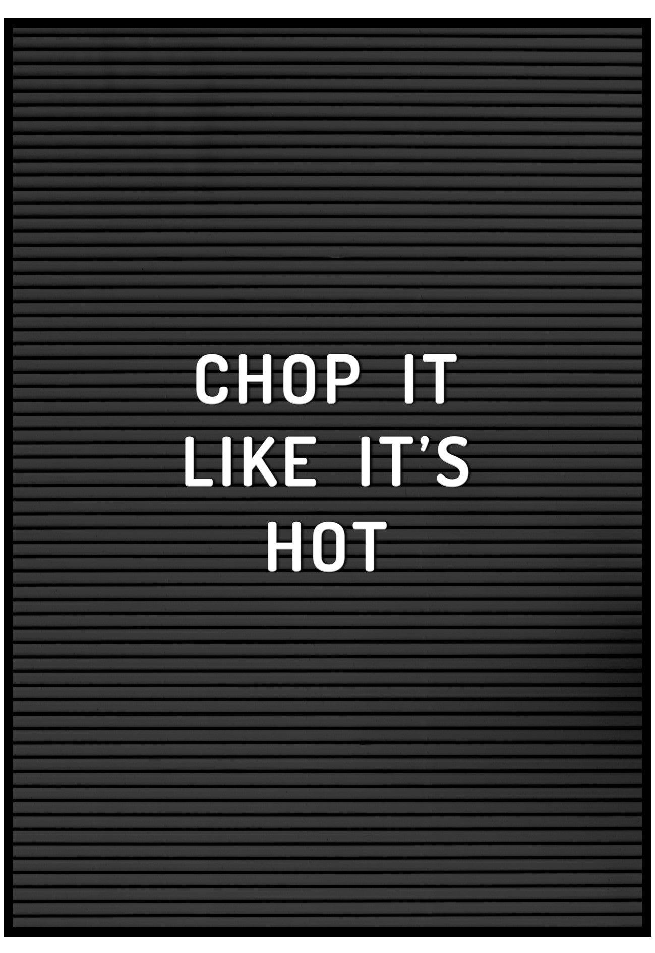 Chop It Like It's Hot Pegboard Wall Art