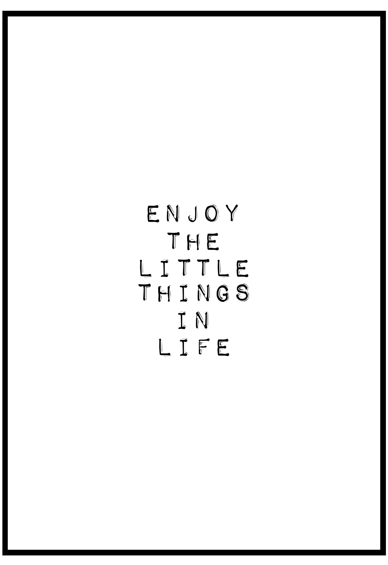 Enjoy The Little Things Wall Art