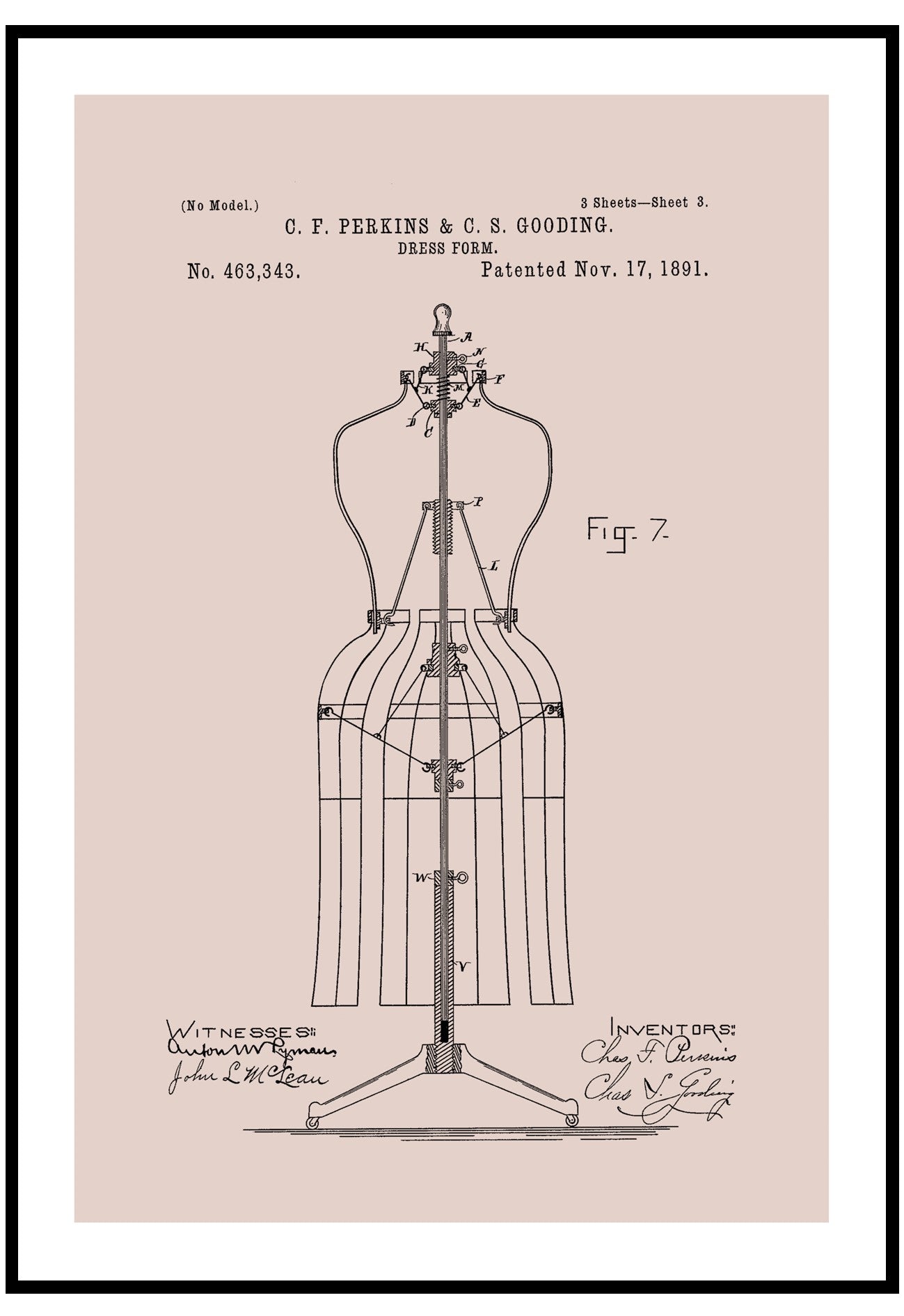 Dress Patent Wall Art