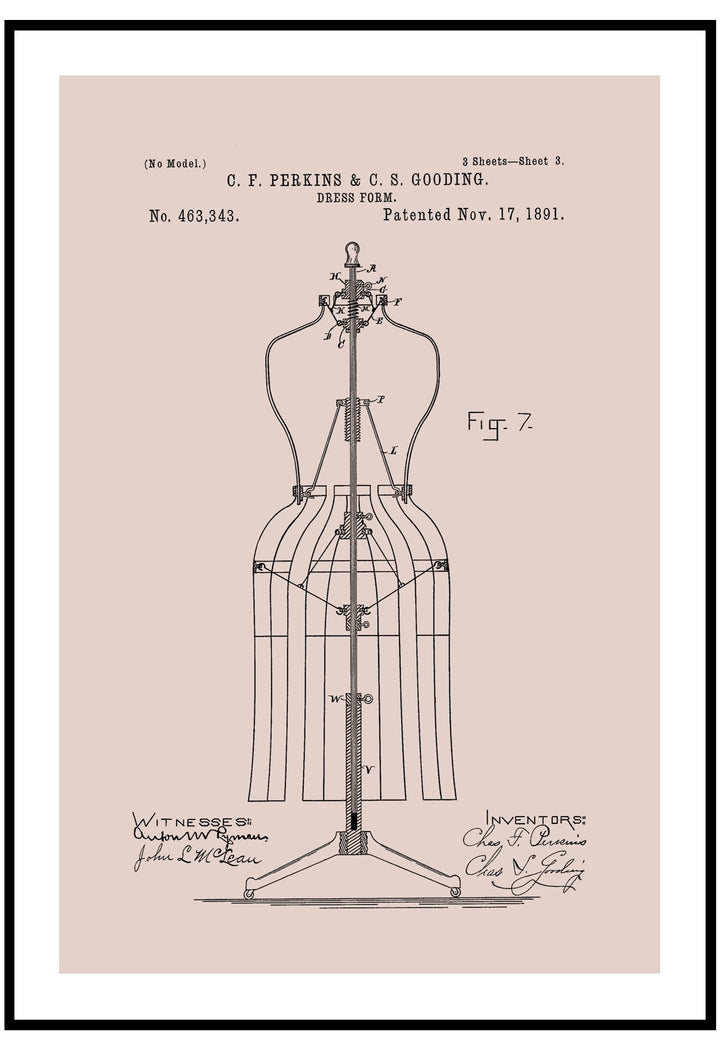 Dress Patent Wall Art