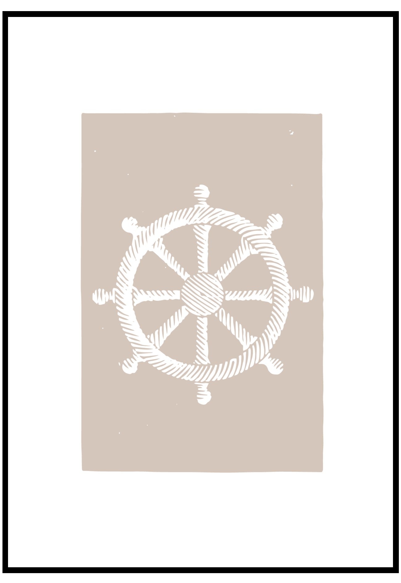 Wheel Illustration Wall Art