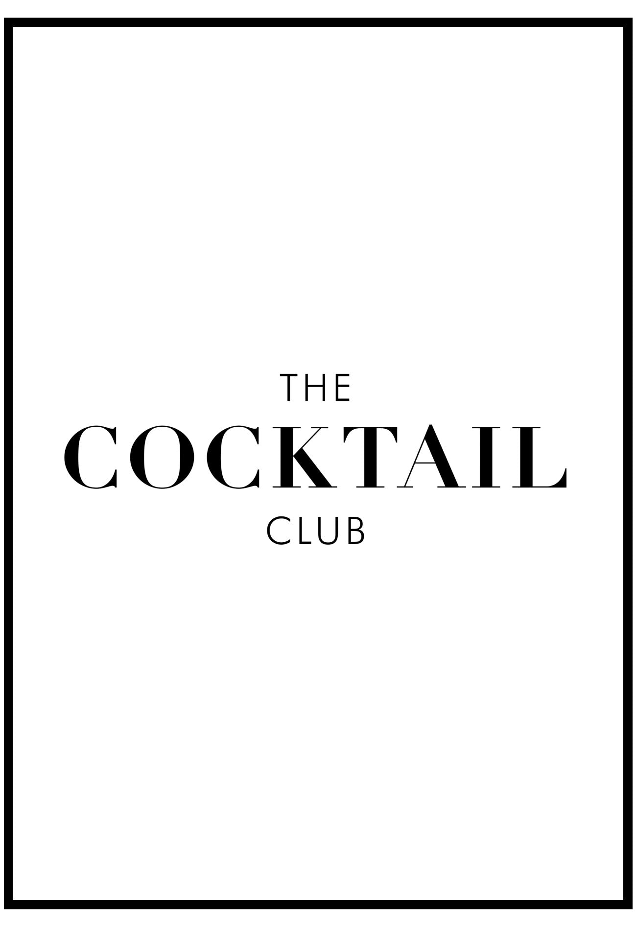 The Cocktail Club Wall Art