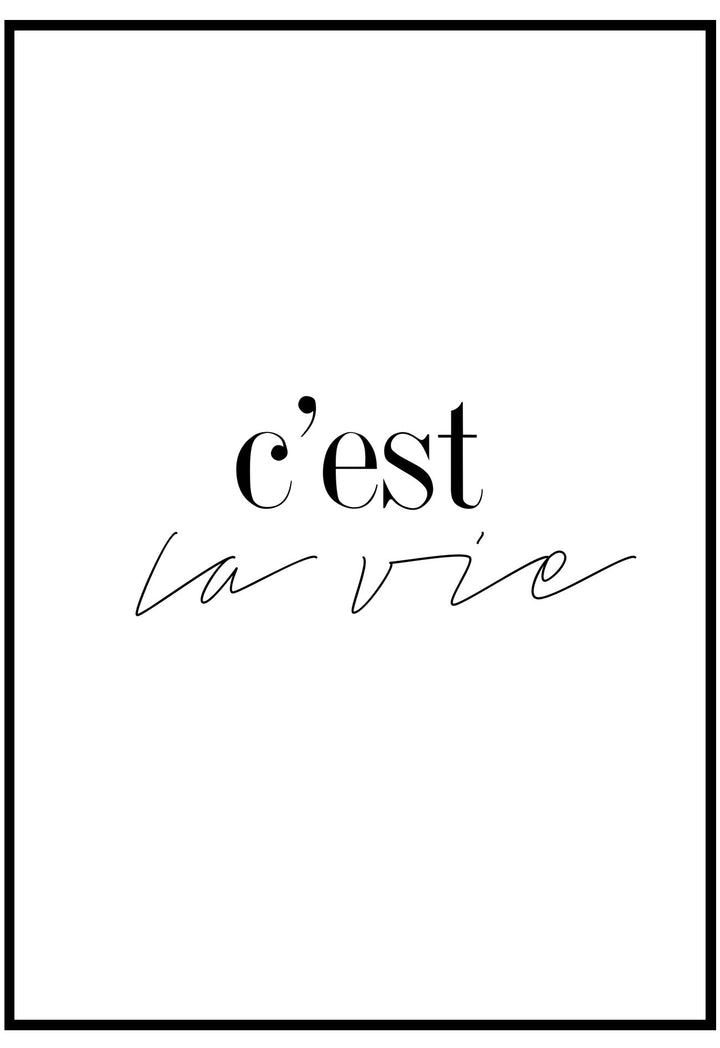 C'Est La Vie Wall Art