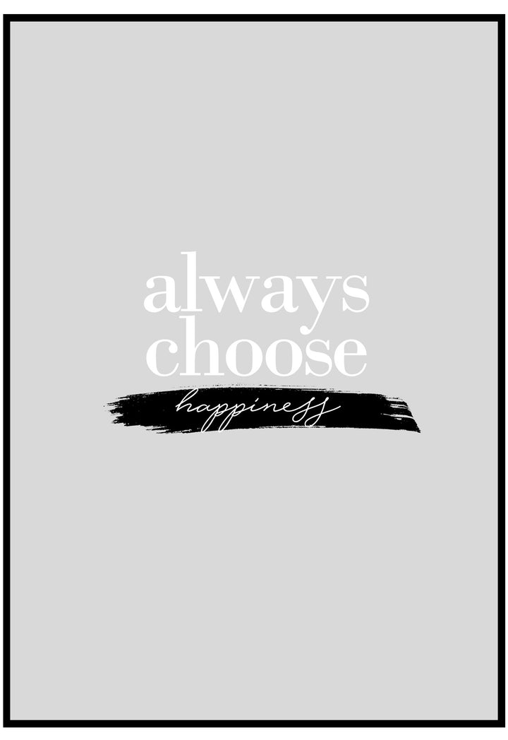 Always Choose Happiness Wall Art