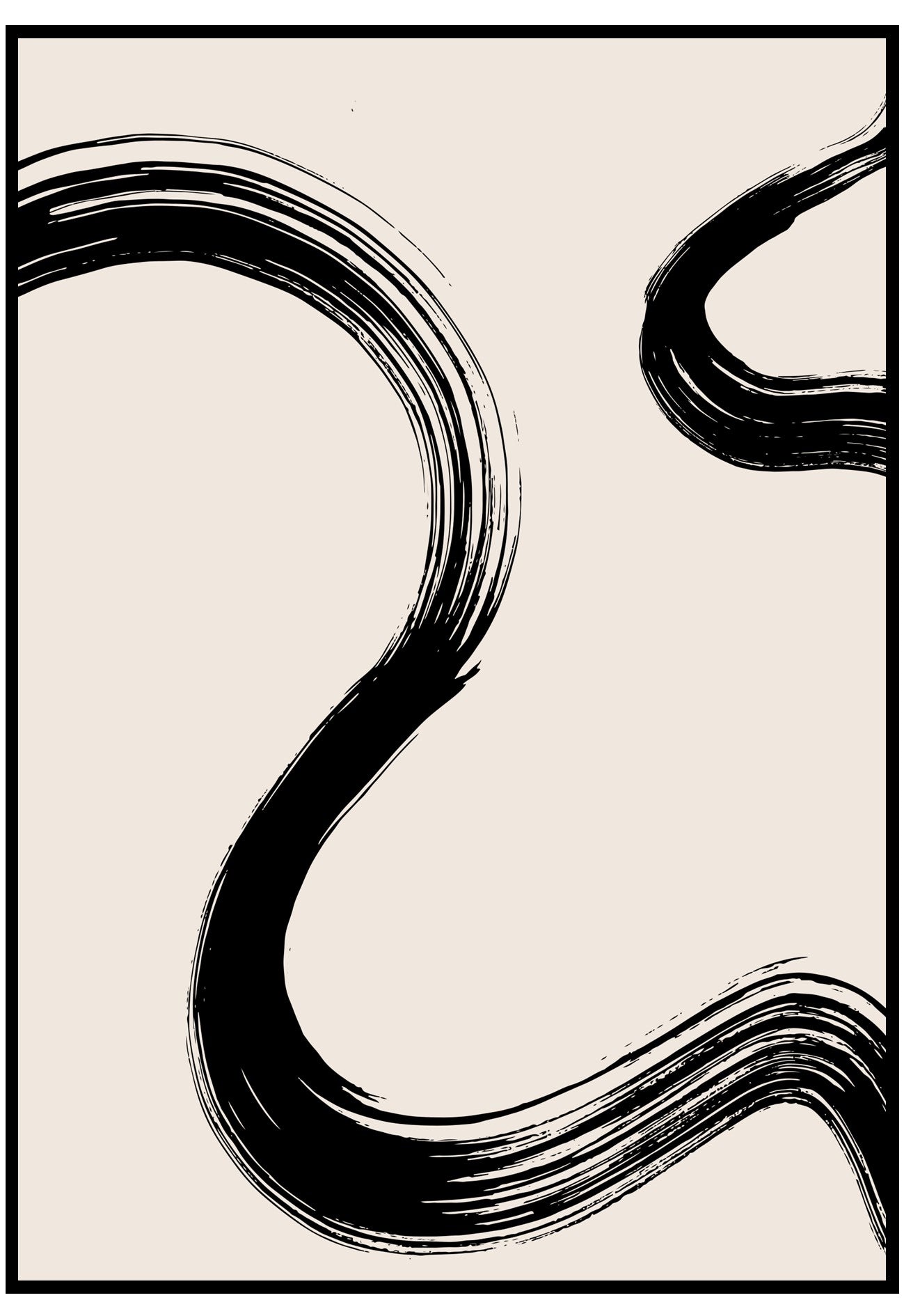 Black Curves Wall Art