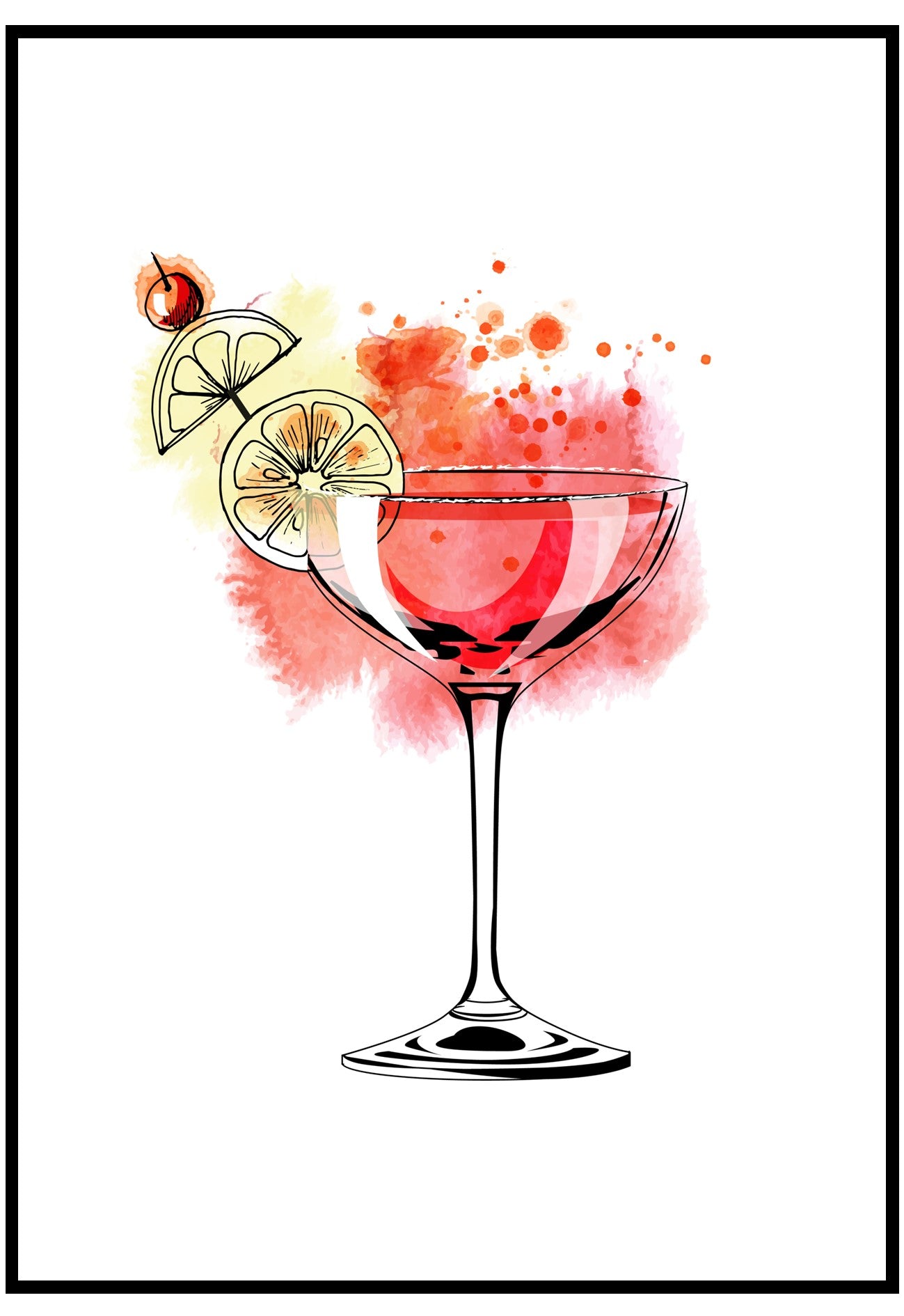 Cosmopolitan Illustration Wall Art