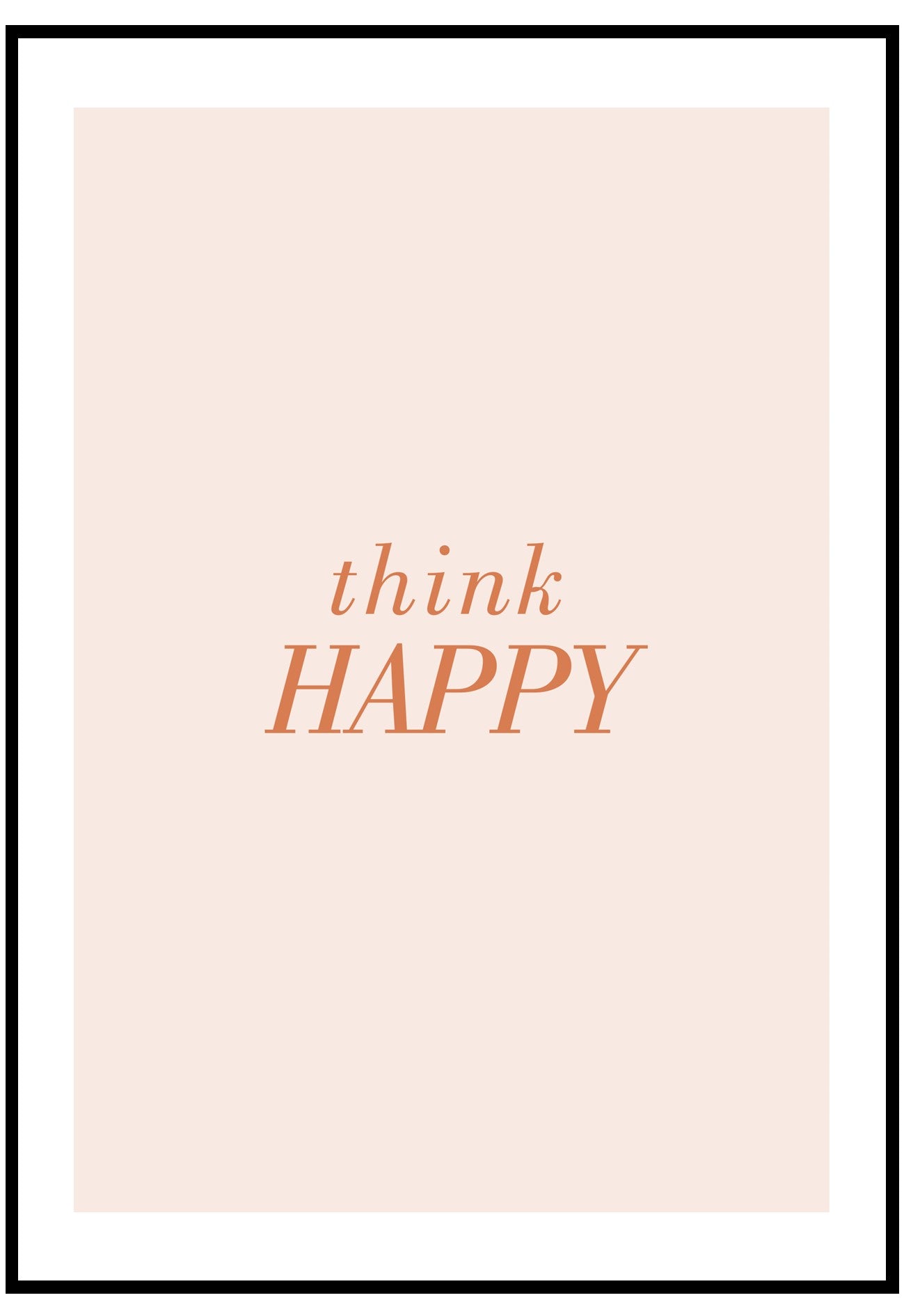 Think Happy Wall Art