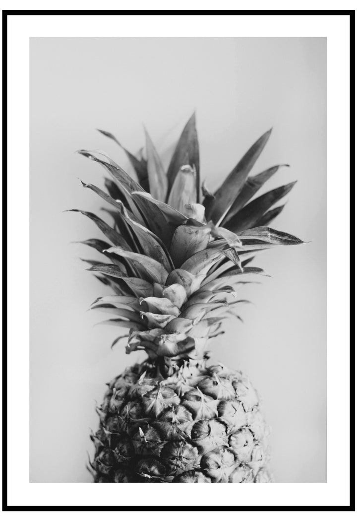 Black And White Pineapple Wall Art