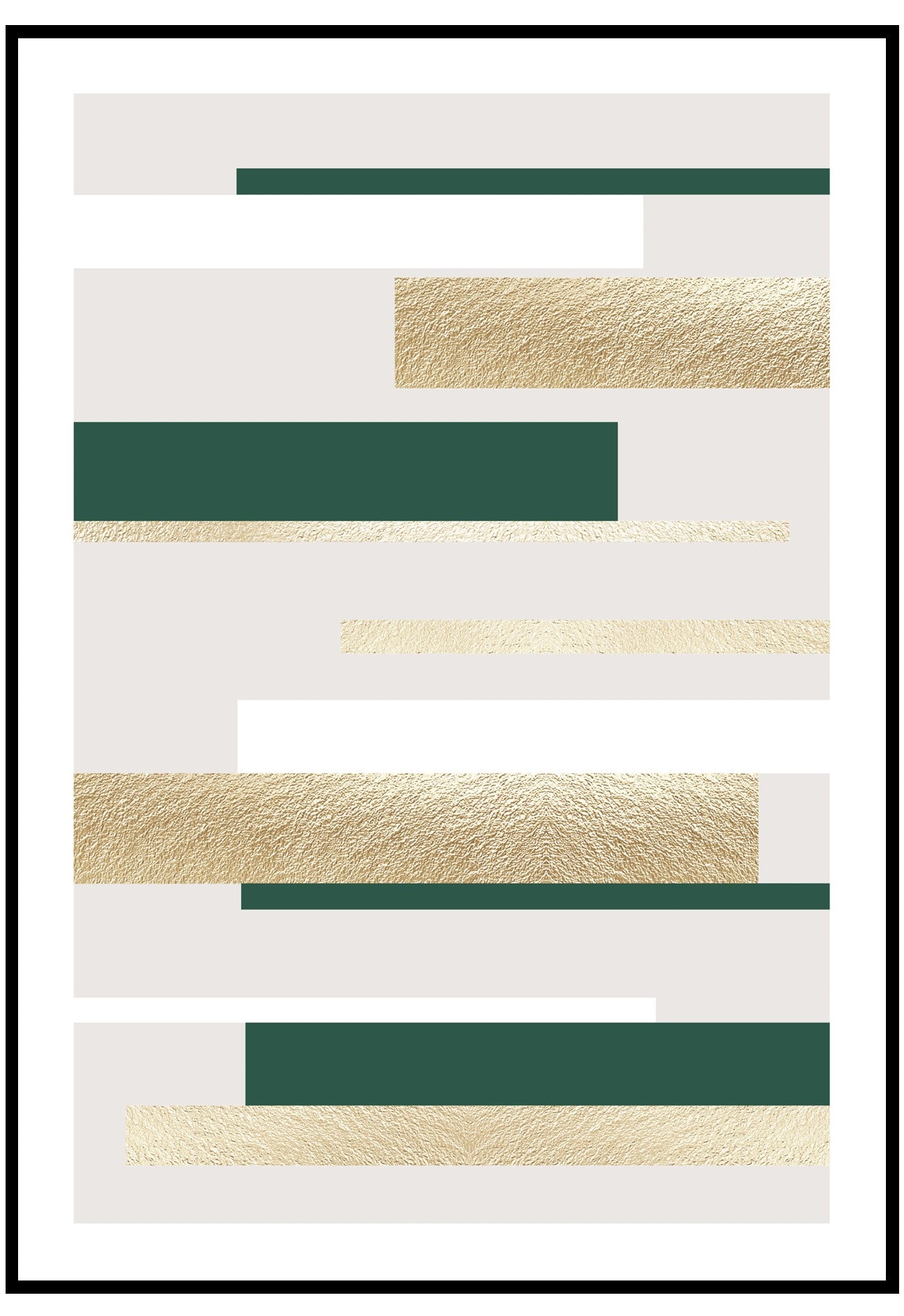 Green Lines Wall Art