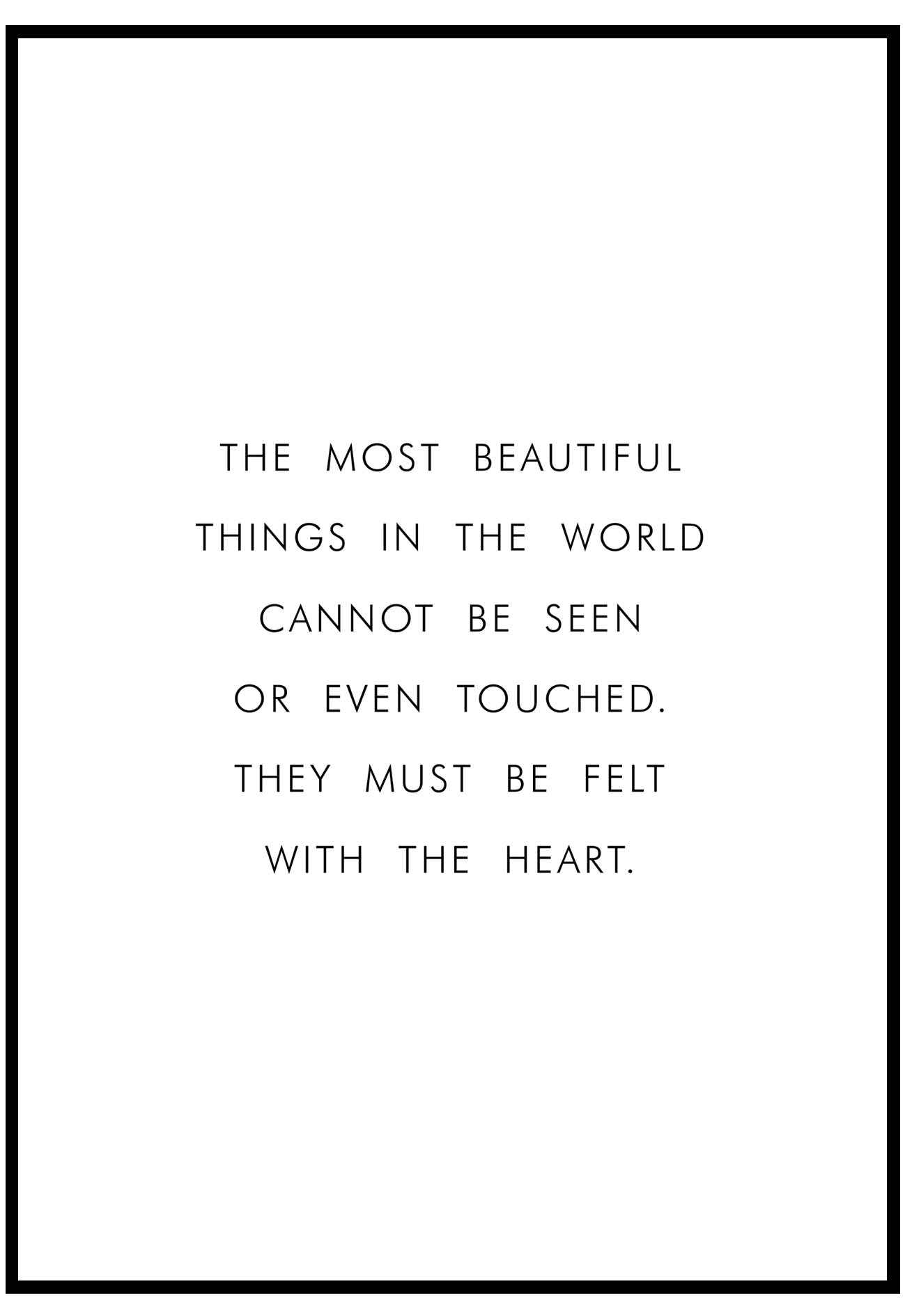 The Most Beautiful Things In The World Wall Art